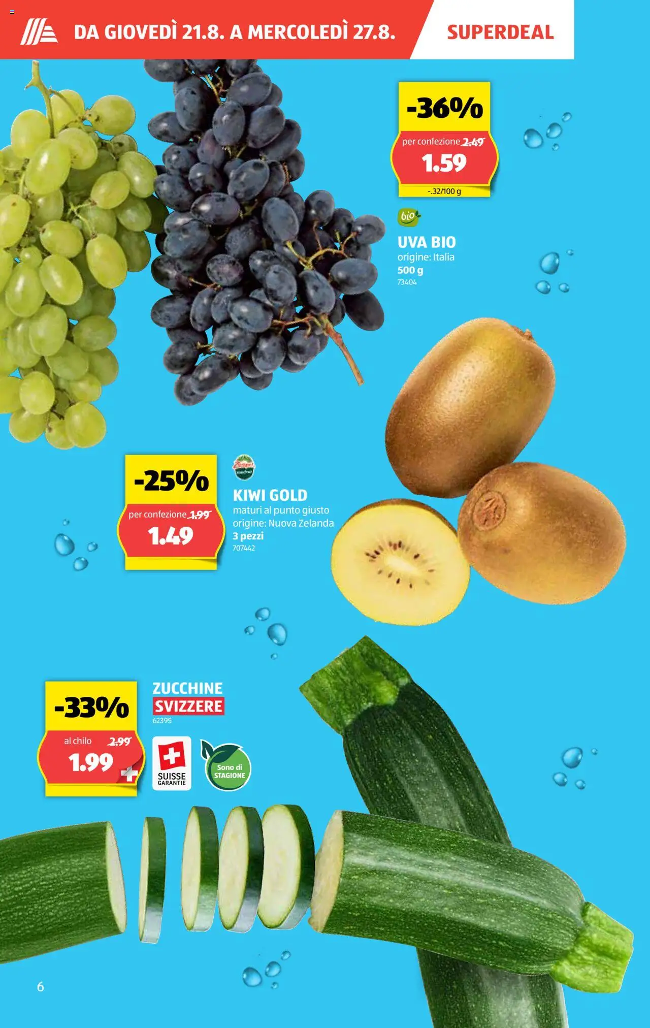 Aldi Volantino ab 21.08.2025 | Seite: 7 | Produkte: Kiwi