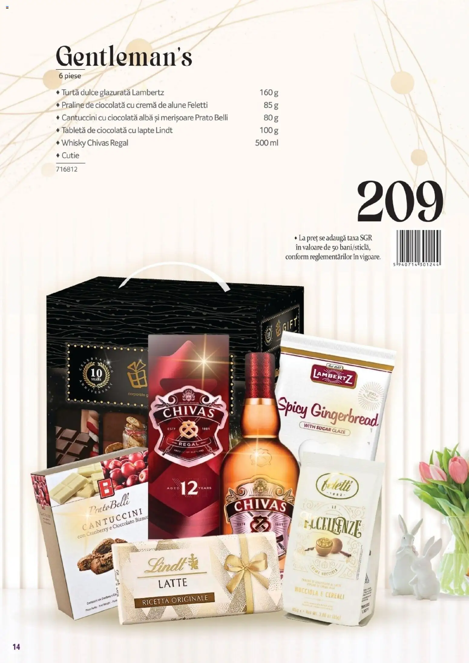 Noul catalog Selgros – valabil de la 13.03.2026 | Pagină: 14 | Produse: Praline, Ciocolată, Turtă dulce, Çocuk sutyeni