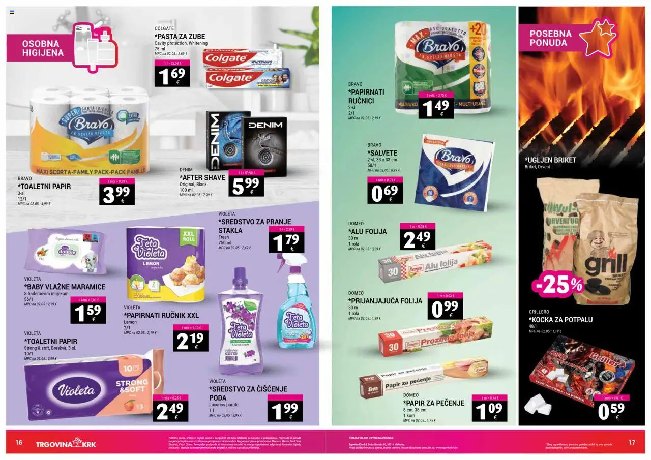 Trgovina Krk katalog | vrijedi od 16.10.2025 | Stranica: 9 | Proizvodi: Vlažne maramice, Ručnik, Papir za pečenje, Violeta