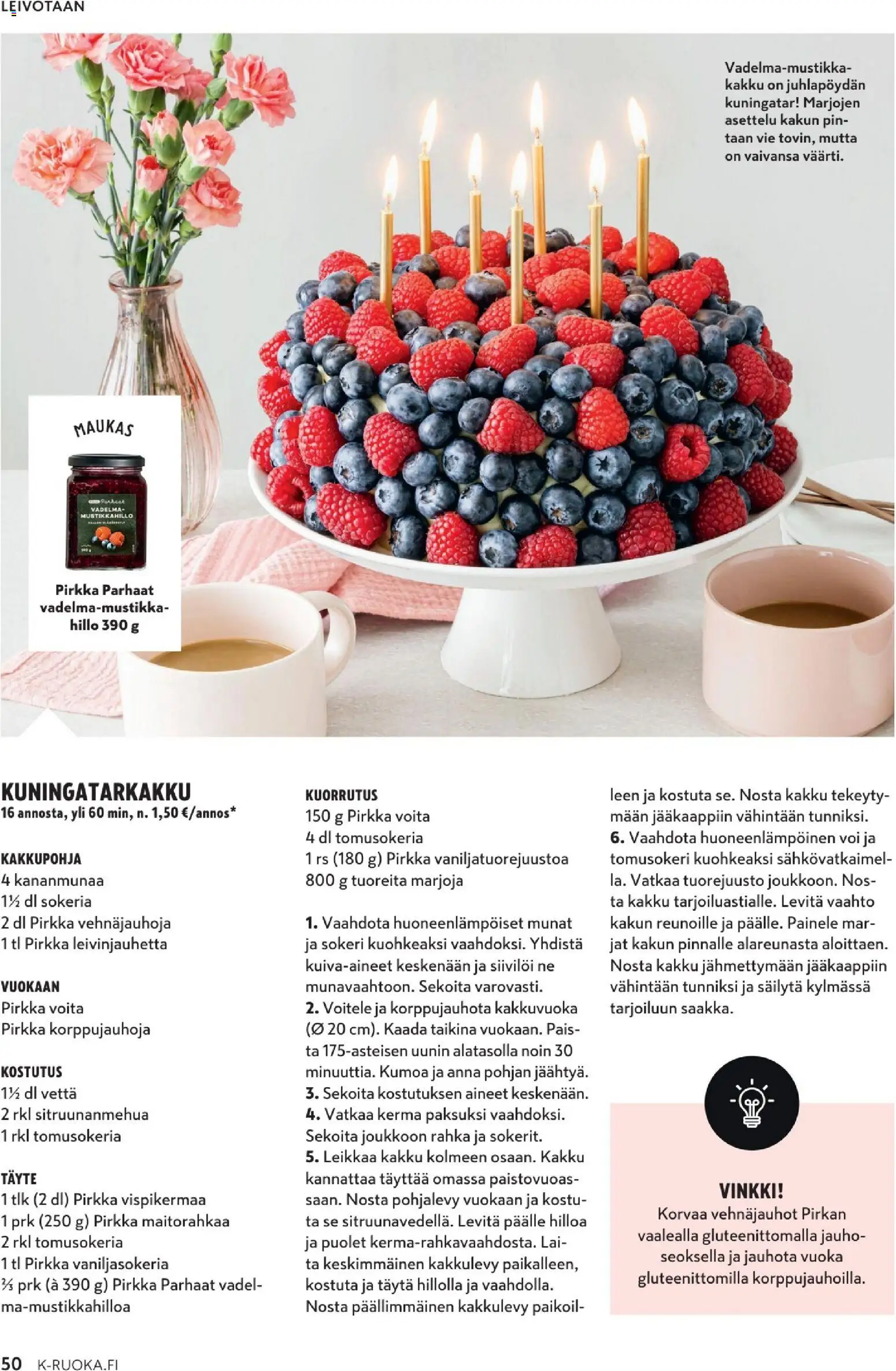 K-Supermarket - K-Ruoka – voimassa 06.05.2026 alkaen | Sivu: 50 | Tuotteet: Vadelma, Pampers, Voi, Munat