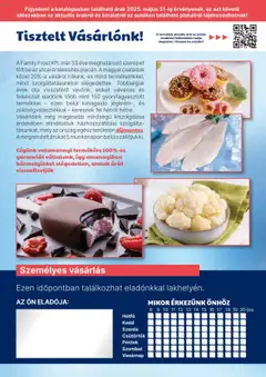 Family Frost akciós ujság - amely érvényes a következő dátumtól: 01.05.2025 | Oldal: 32 | Termékek: Zöldség, Óra, Jégkrém