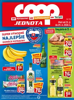 COOP Jednota leták platný od 23.04.2026