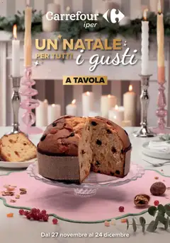 Anteprima del volantino Carrefour Iper - Pranzo di Natale - Roma catalogo valido a partire dal 27.11.2025