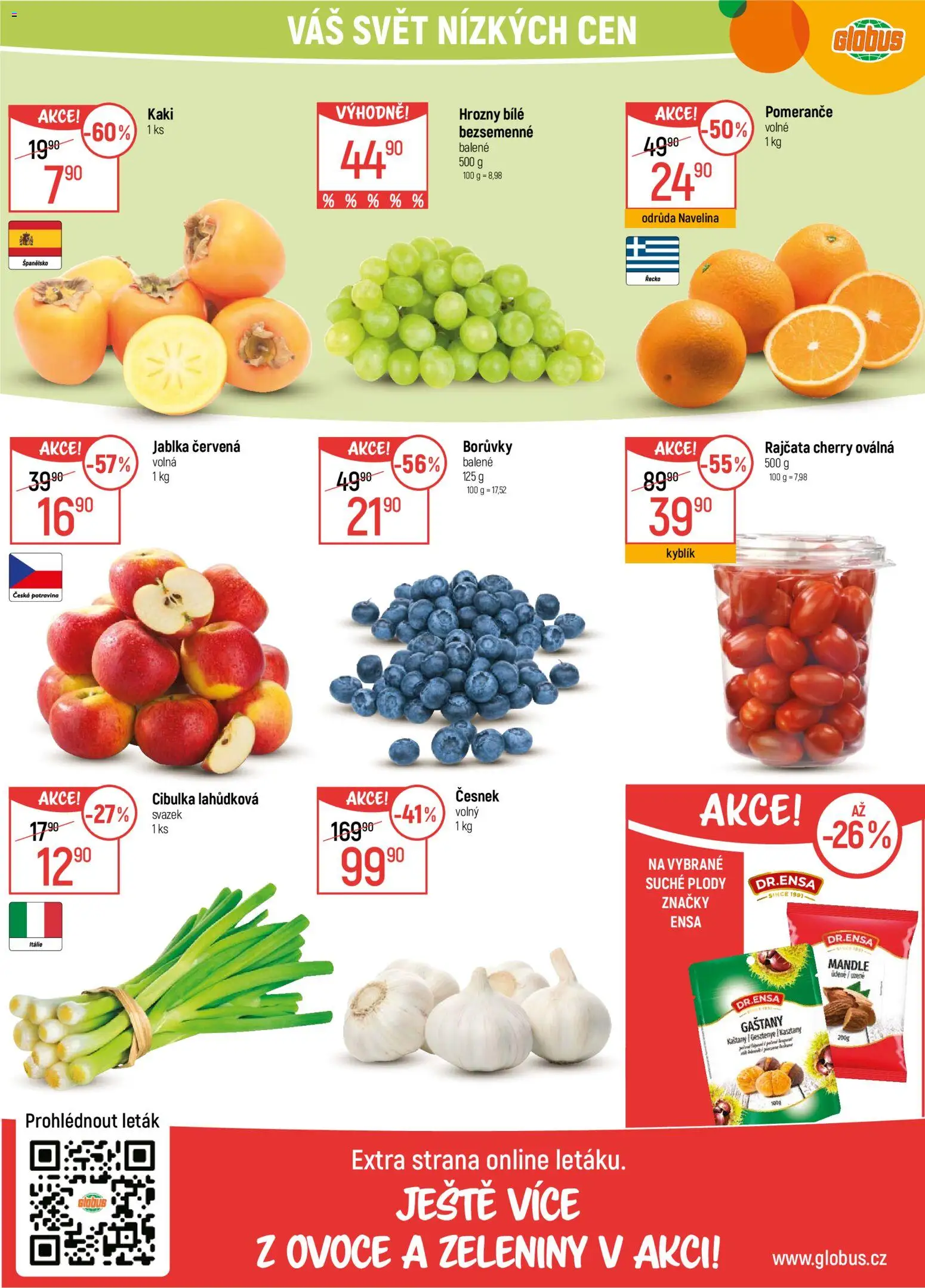 Globus leták - Karlovy Vary od 26.11.2025 | Strana: 10 | Produkty: Pomeranče, Rajčata, Kaki, Hrozny