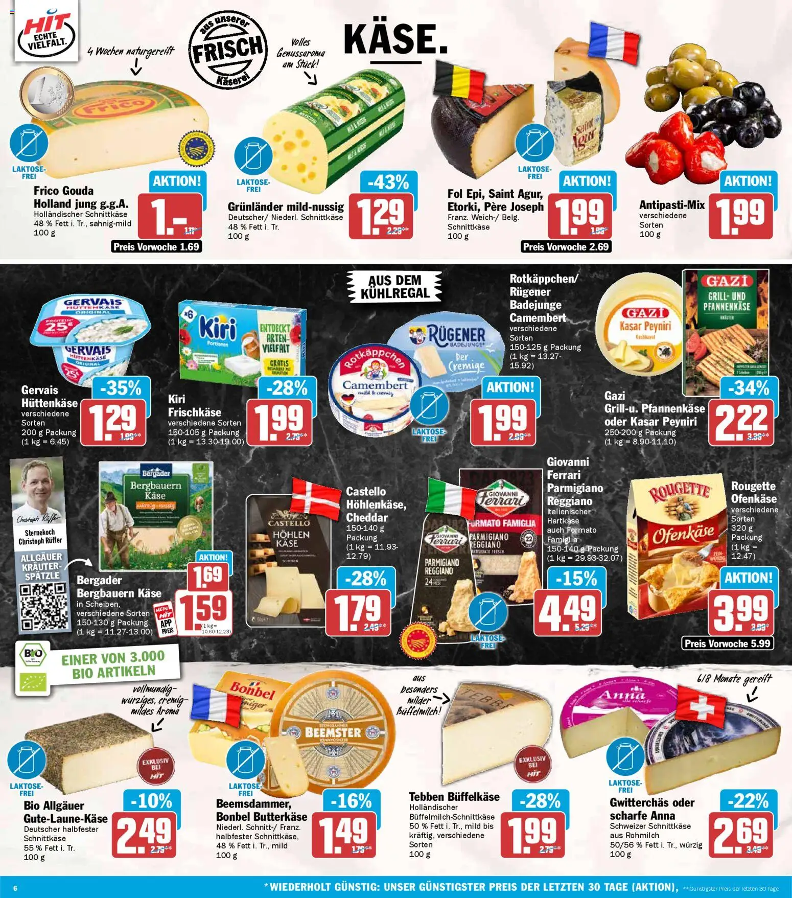 HIT Prospekt 	 – gültig ab 16.02.2026 | Seite: 6 | Produkte: Grill, Käse, Rotkäppchen, Frischkase