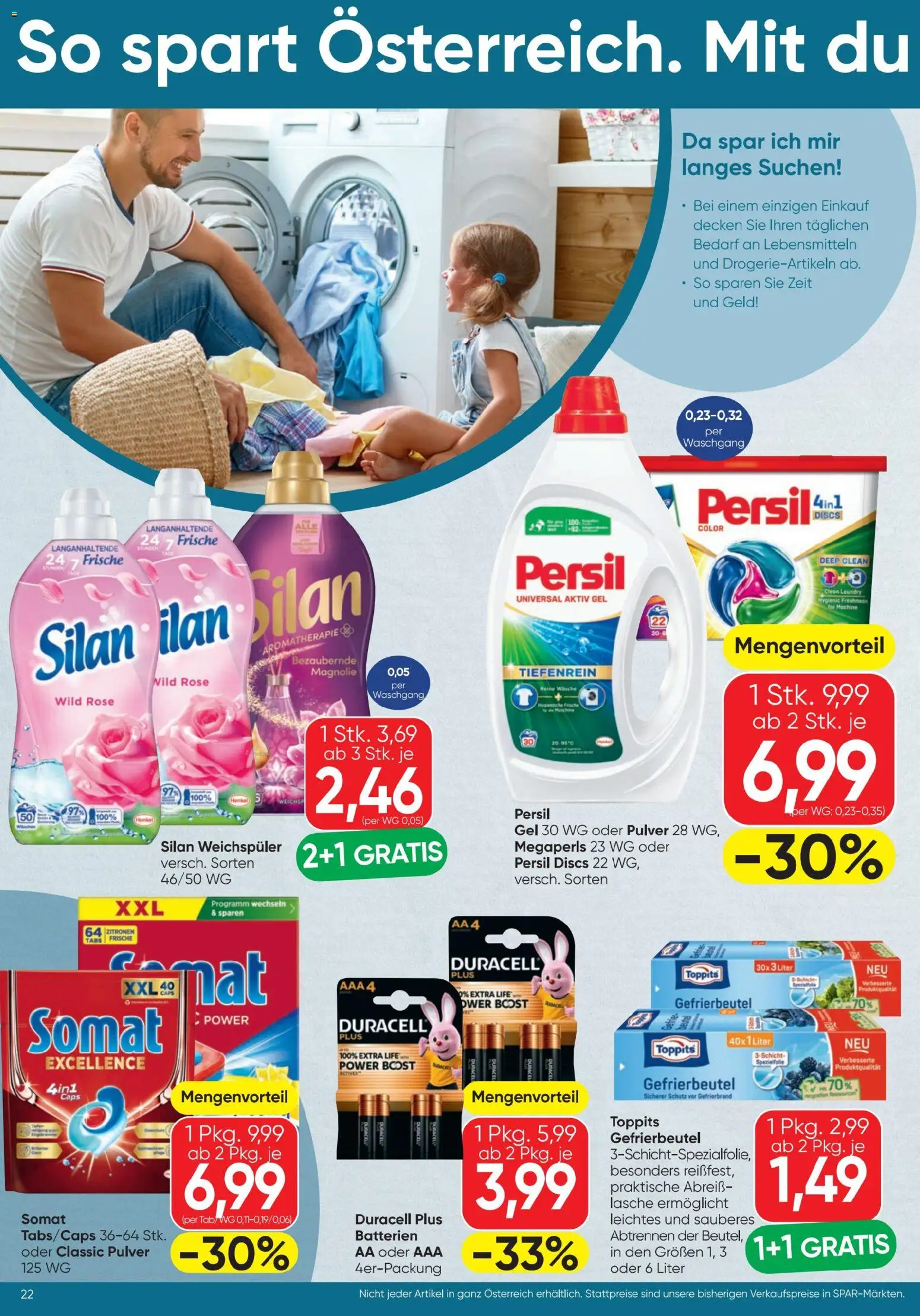 Spar - Flugblatt gültig ab 23.04.2026 | Seite: 22 | Produkte: Weichspüler
