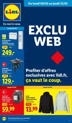 LIDL - Prévisualisation de LIDL catalogue les bonnes affaires Exclu Web valide à partir de 09.02.2026