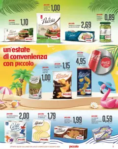 Volantino Piccolo del 28.07.2025 | Pagina: 5 | Prodotti: Yogurt, Patatine, Piselli, Hamburger