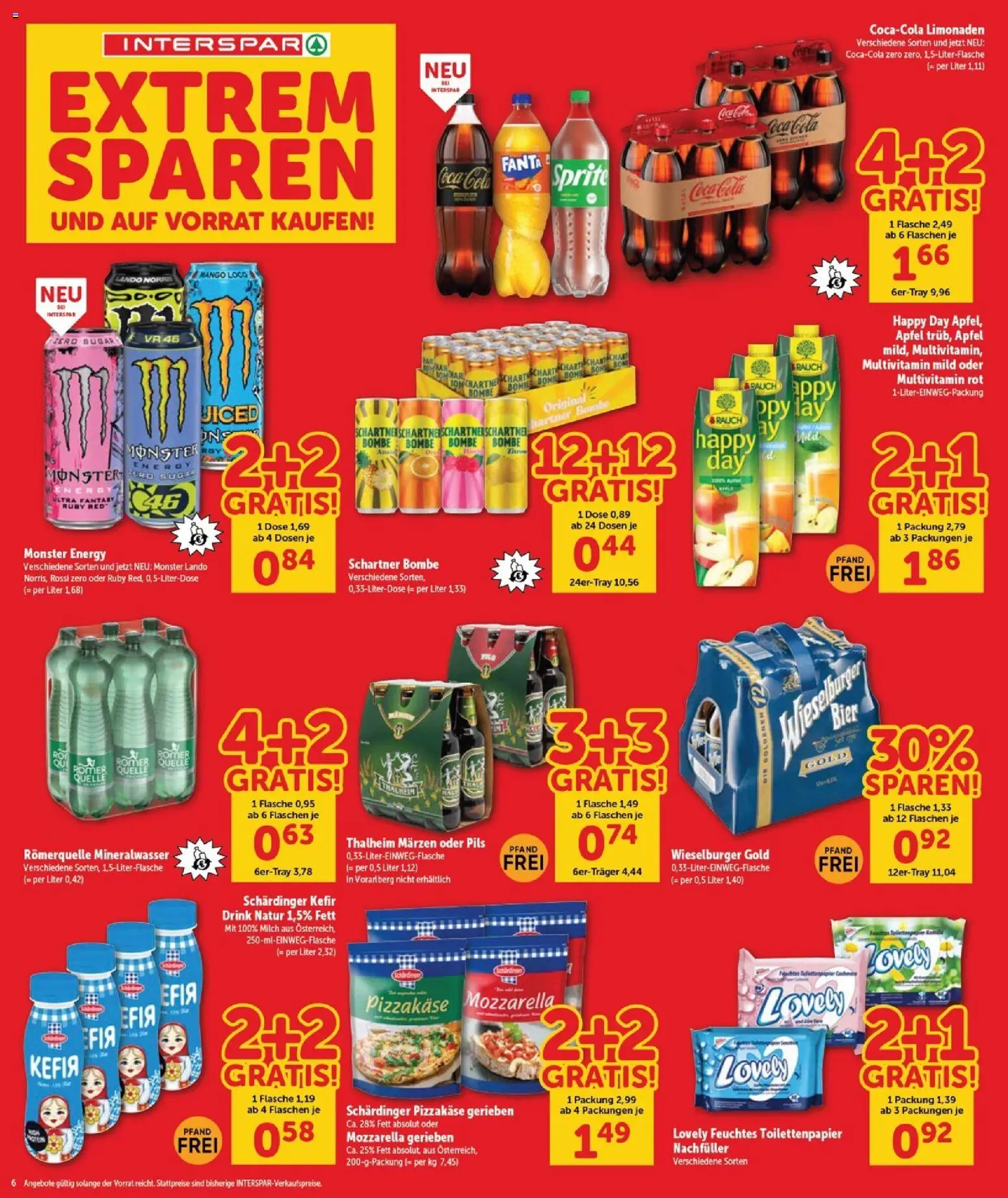 Interspar Flugblatt - Burgenland Nord gültig ab 23.04.2026 | Seite: 6 | Produkte: Mango, Milch, Bier, Äpfel