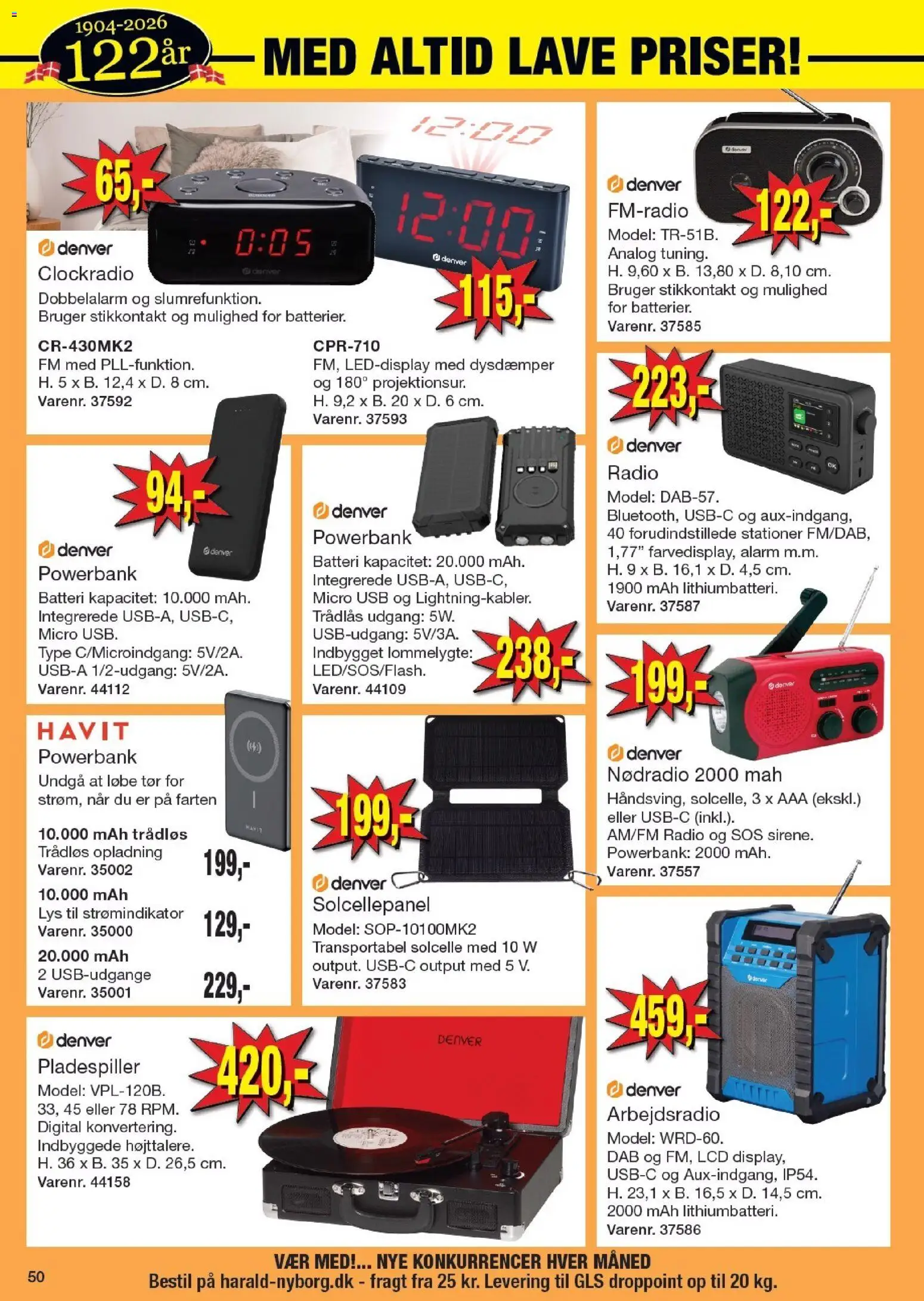 Harald Nyborg tilbudsavis – gyldig fra 29.01.2026 | Side: 56 | Produkter: Powerbank, USB, Radio, Batteri