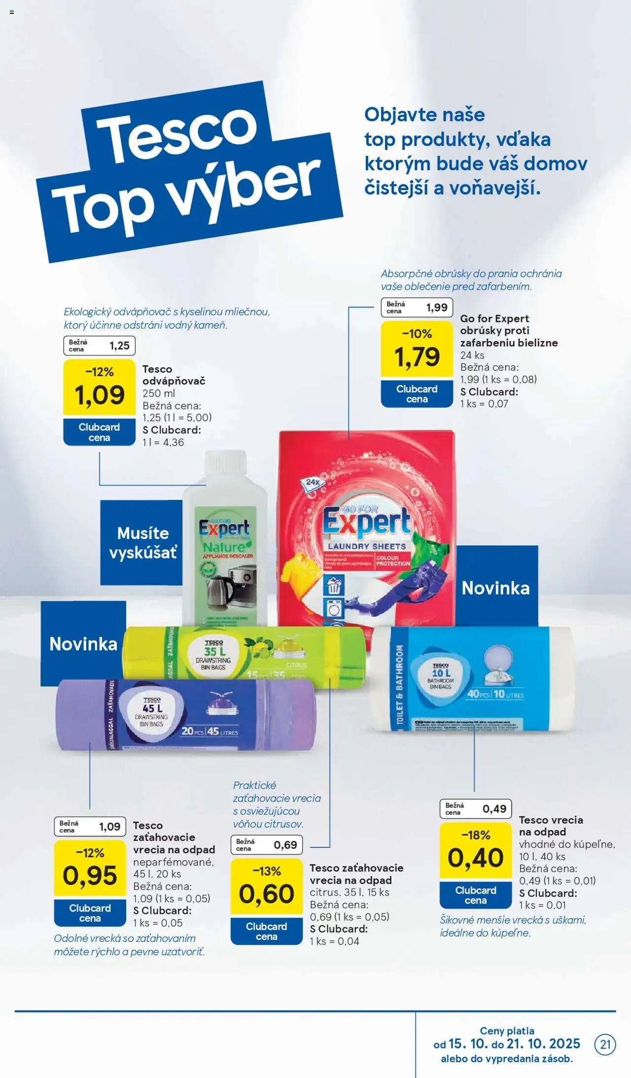 Nové Tesco akcie – leták je platný od 15.10.2025 | Strana: 21 | Produkty: PC