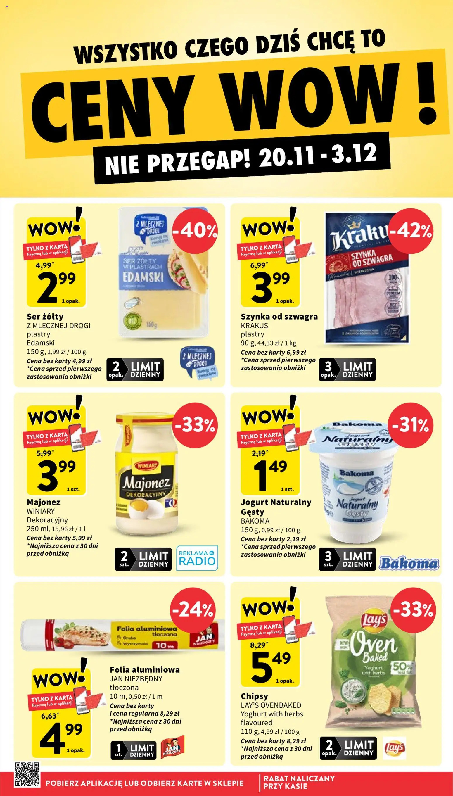 Intermarche Gazetka od 20.11.2025 | Strona: 8 | Produkty: Radio, Jogurt naturalny, Ser, Jogurt