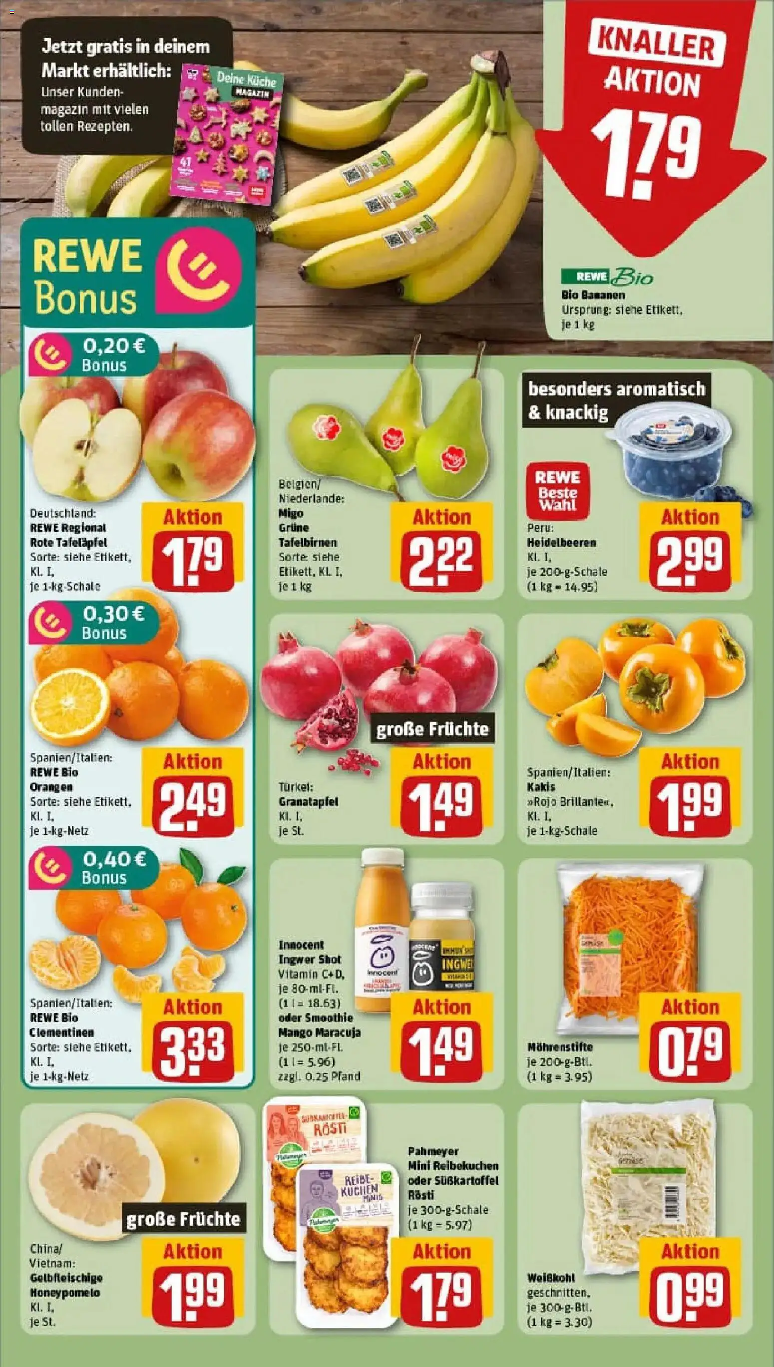 Rewe prospekt Unna	 – gültig ab 17.11.2025 | Seite: 4 | Produkte: Granatapfel, Küche, Heidelbeeren, Mango