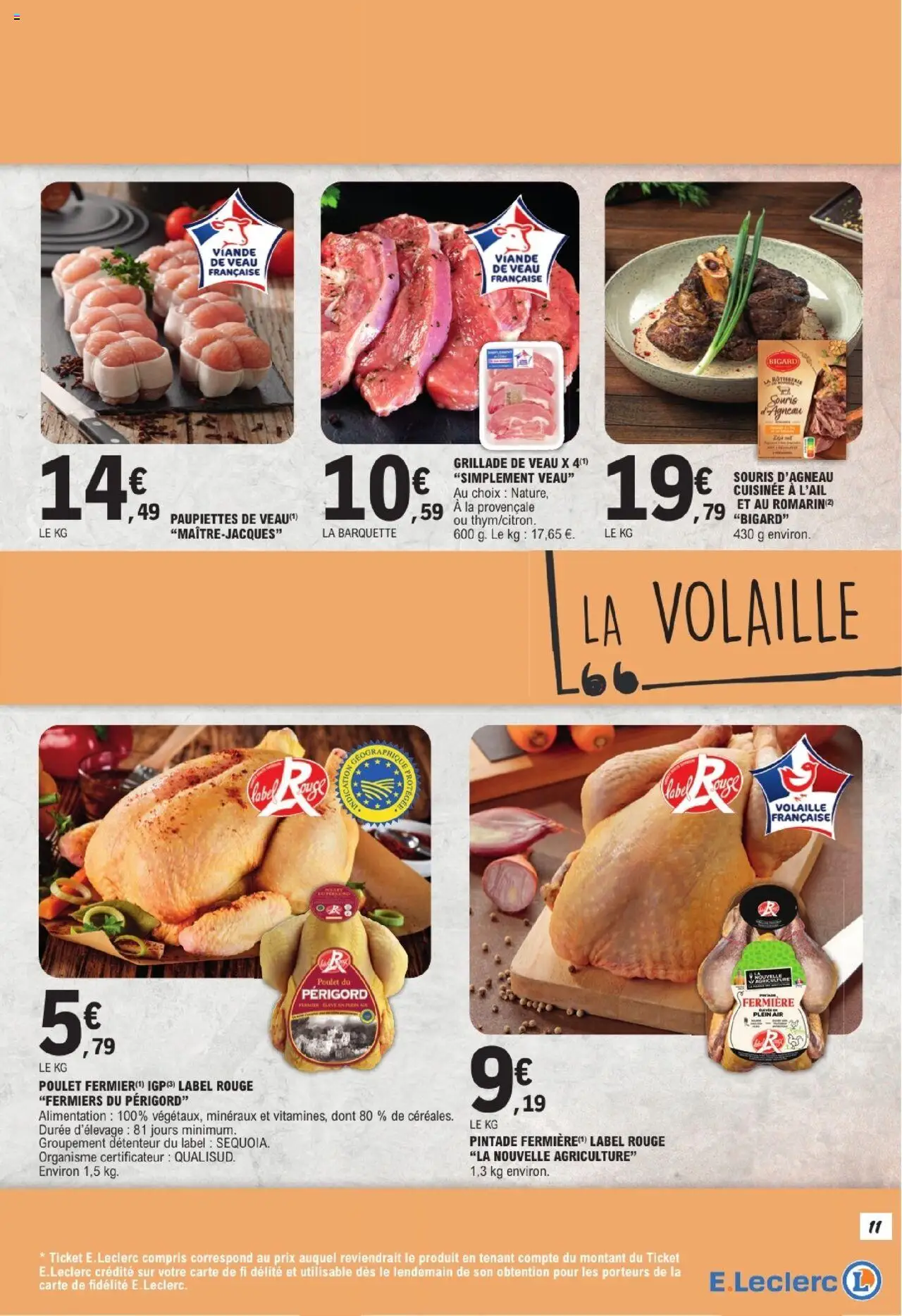  | Page: 11 | Produits: Souris, Agneau, Volaille, Pintade