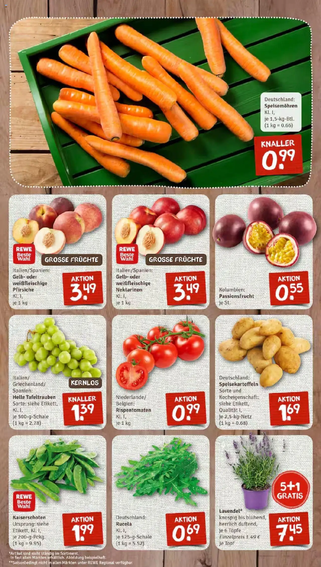 Nahkauf Prospekt 	 - gültig ab dem 18.08.2025 | Seite: 3 | Produkte: Nektarinen, Rucola