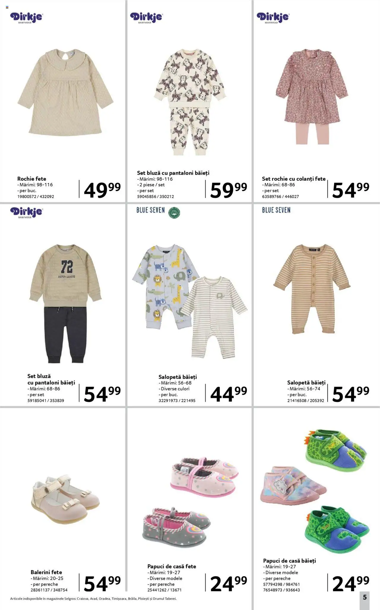 Catalog Selgros - Nonfood – valabil de la 08.08.2025 | Pagină: 5 | Produse: Bluză, Salopetă, Colanți, Balerini