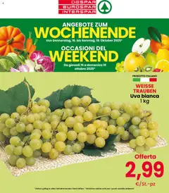 Anteprima del volantino Despar Weekend Bolzano catalogo valido a partire dal 16.10.2025