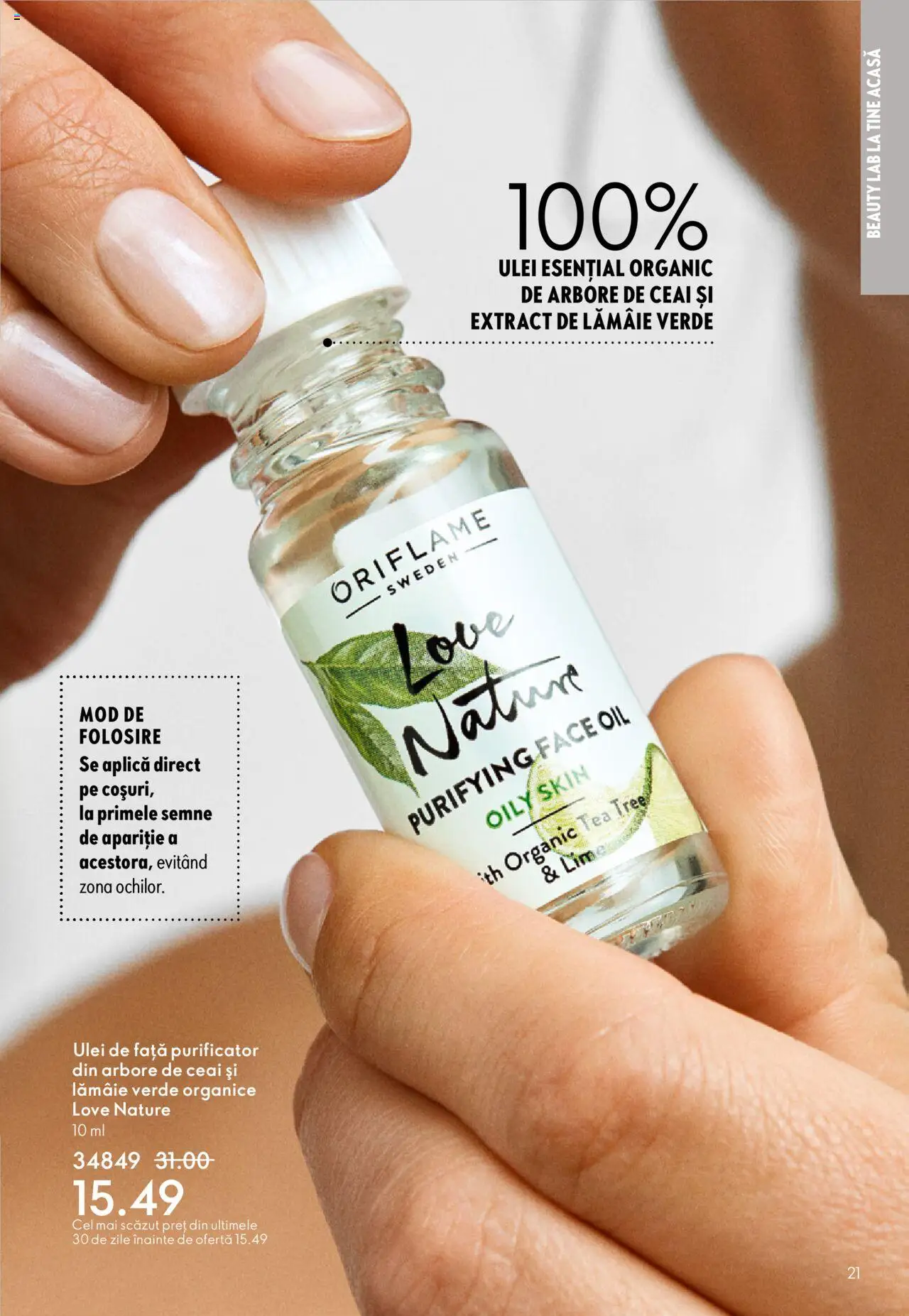 Oriflame catalog 13 2025 – valabil de la 10.09.2025 | Pagină: 21 | Produse: Ulei, Ceai, Lămâie