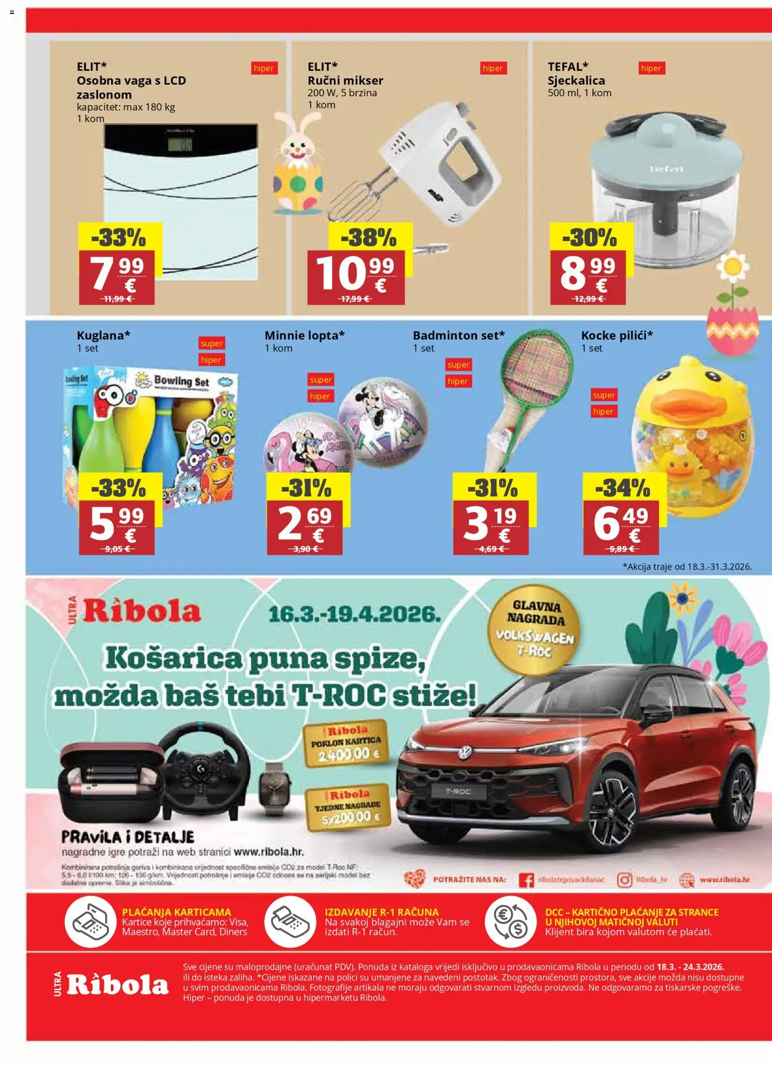 Ribola katalog | vrijedi od 18.03.2026 | Stranica: 24 | Proizvodi: Mikser, Osobna vaga, Sjeckalica, Vaga