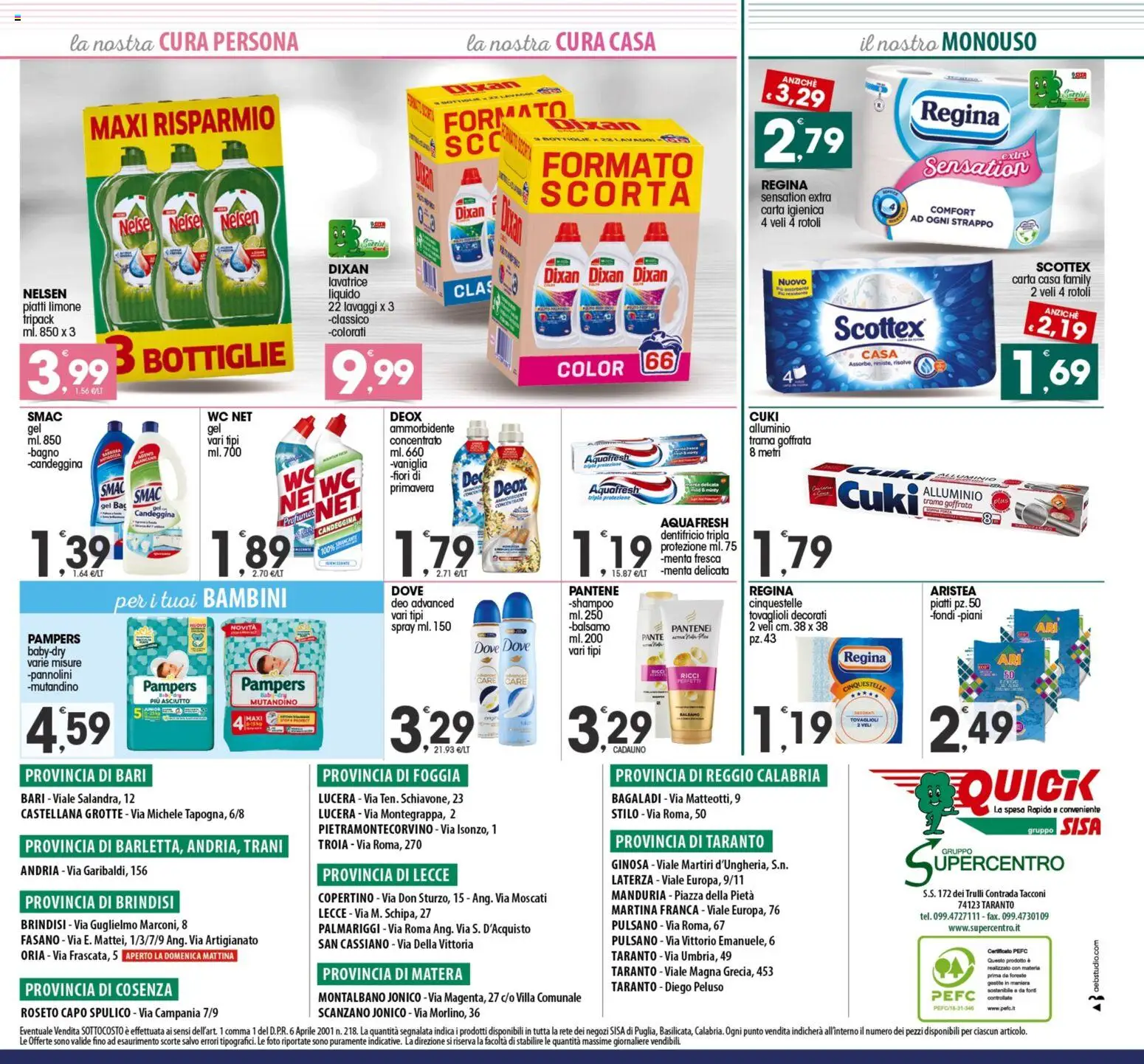 Volantino SISA del 05.12.2025 | Pagina: 8 | Prodotti: Lavatrice, Alluminio, WC, Bagno