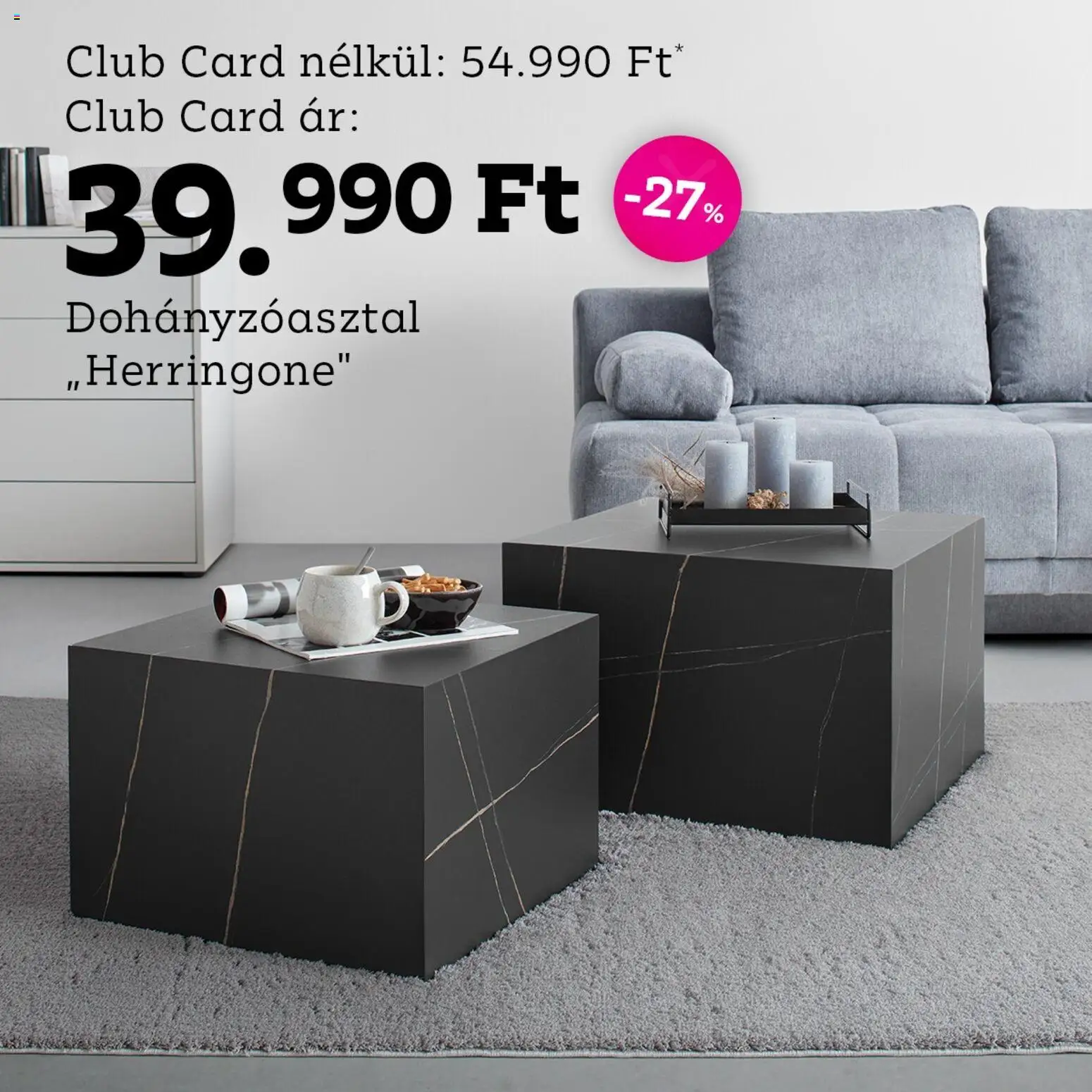 Mömax akciós ujság - amely érvényes a következő dátumtól: 01.01.2026 | Oldal: 2 | Termékek: Dohányzóasztal