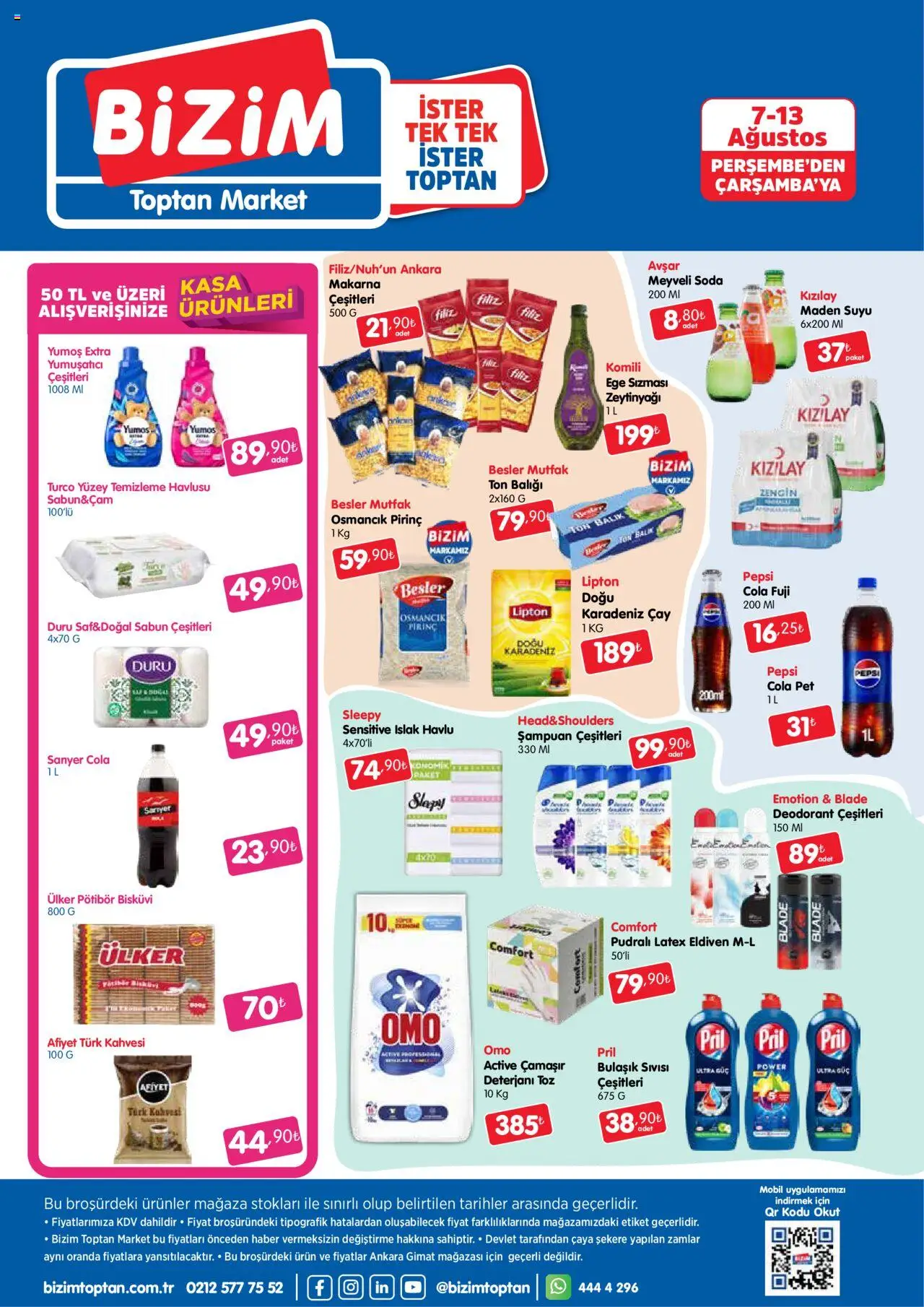 Bizim Toptan Katalog - 07.08.2025 tarihinden itibaren geçerlidir | Sayfa: 2 | Ürünler: Deodorant, Çamaşır deterjanı, Makarna, Bisküvi