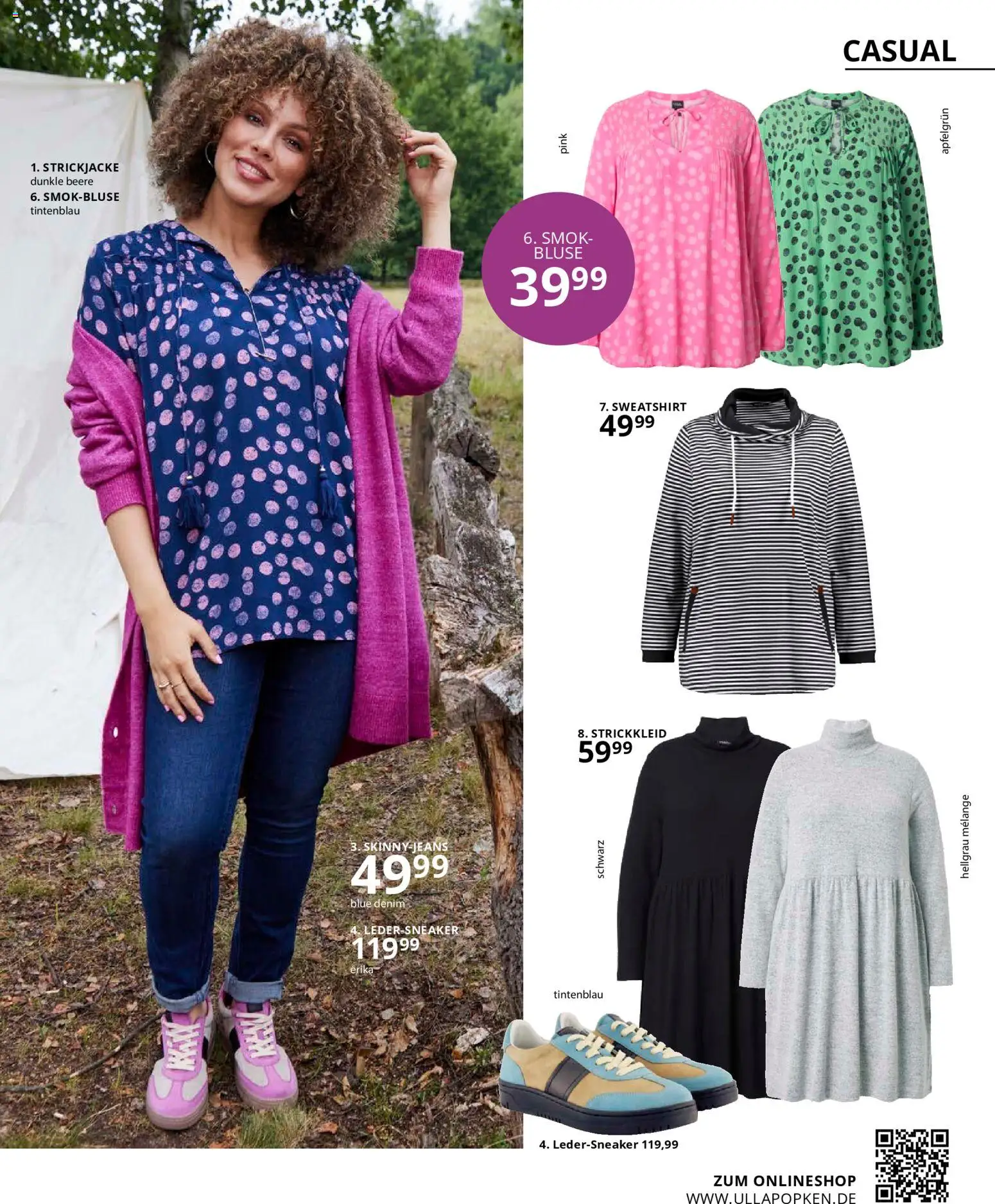 Ulla Popken Prospekt 	 – gültig ab 01.01.2026 | Seite: 23 | Produkte: Sweatshirt, Bluse, Strickjacke