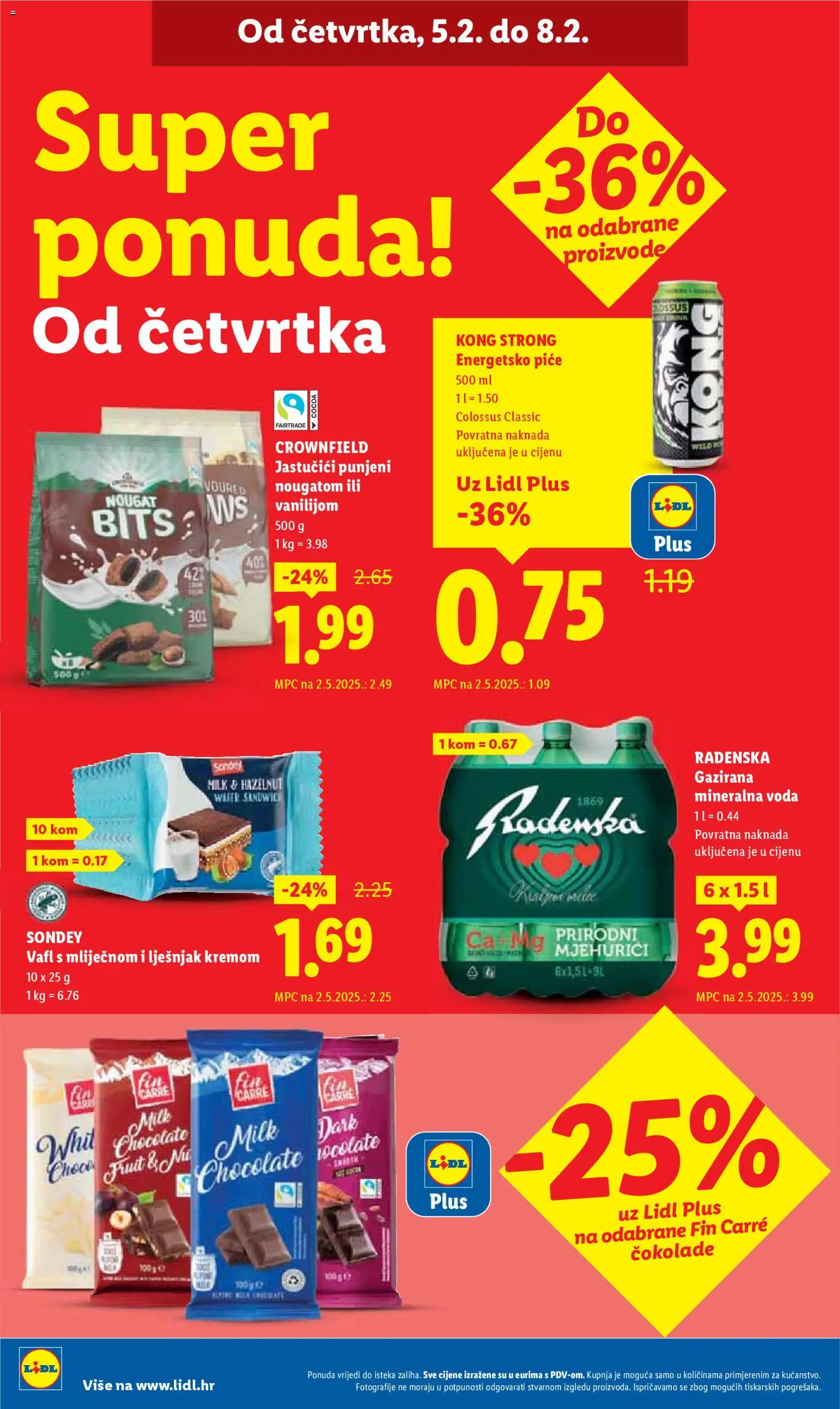 Lidl katalog | vrijedi od 02.02.2026 | Stranica: 52 | Proizvodi: Gazirana mineralna voda, Radenska, Lješnjak, Voda