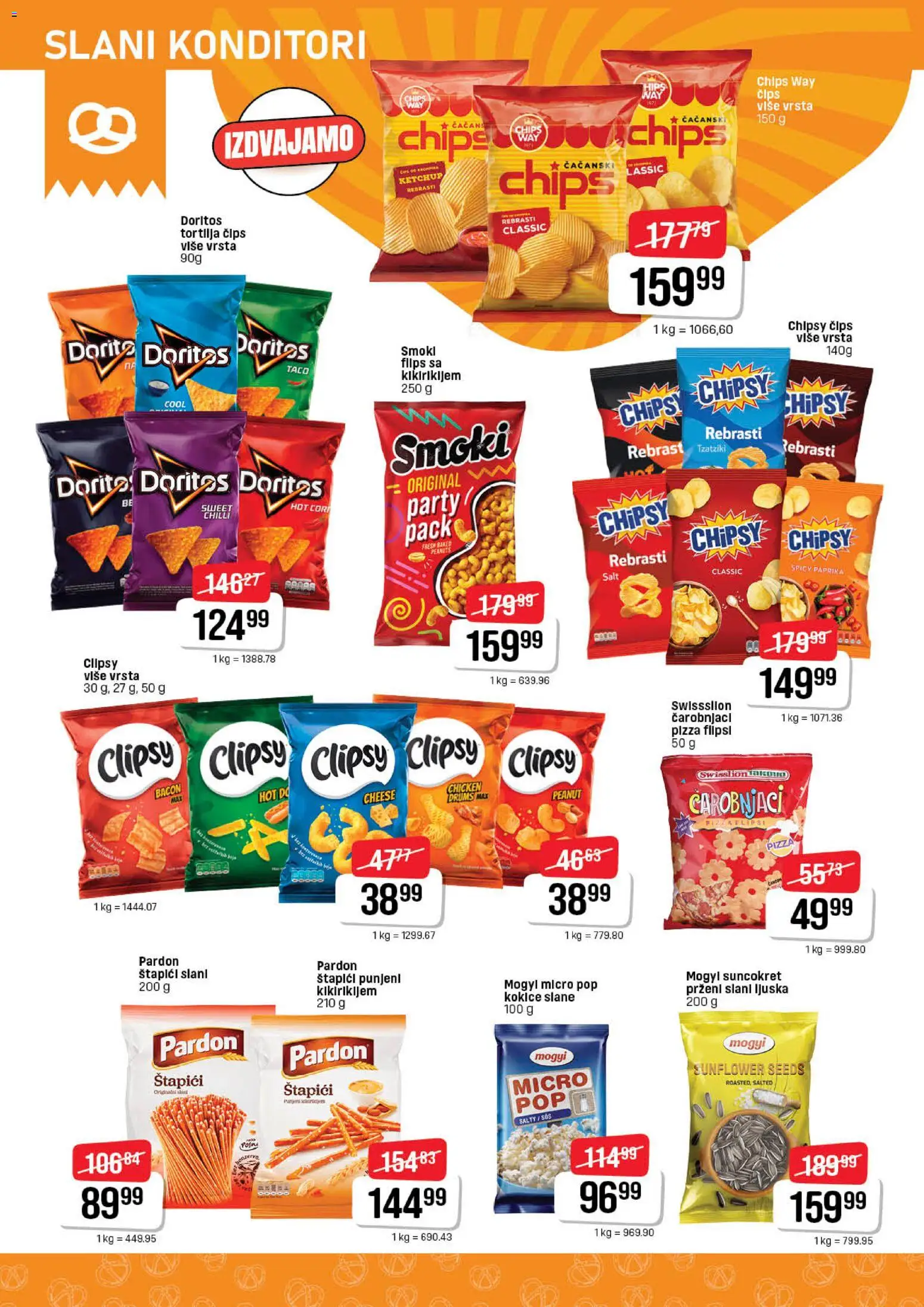 DIS katalog - važi od 20.11.2025 | Strana: 14 | Proizvode: Čips, Smoki, Sos, Doritos