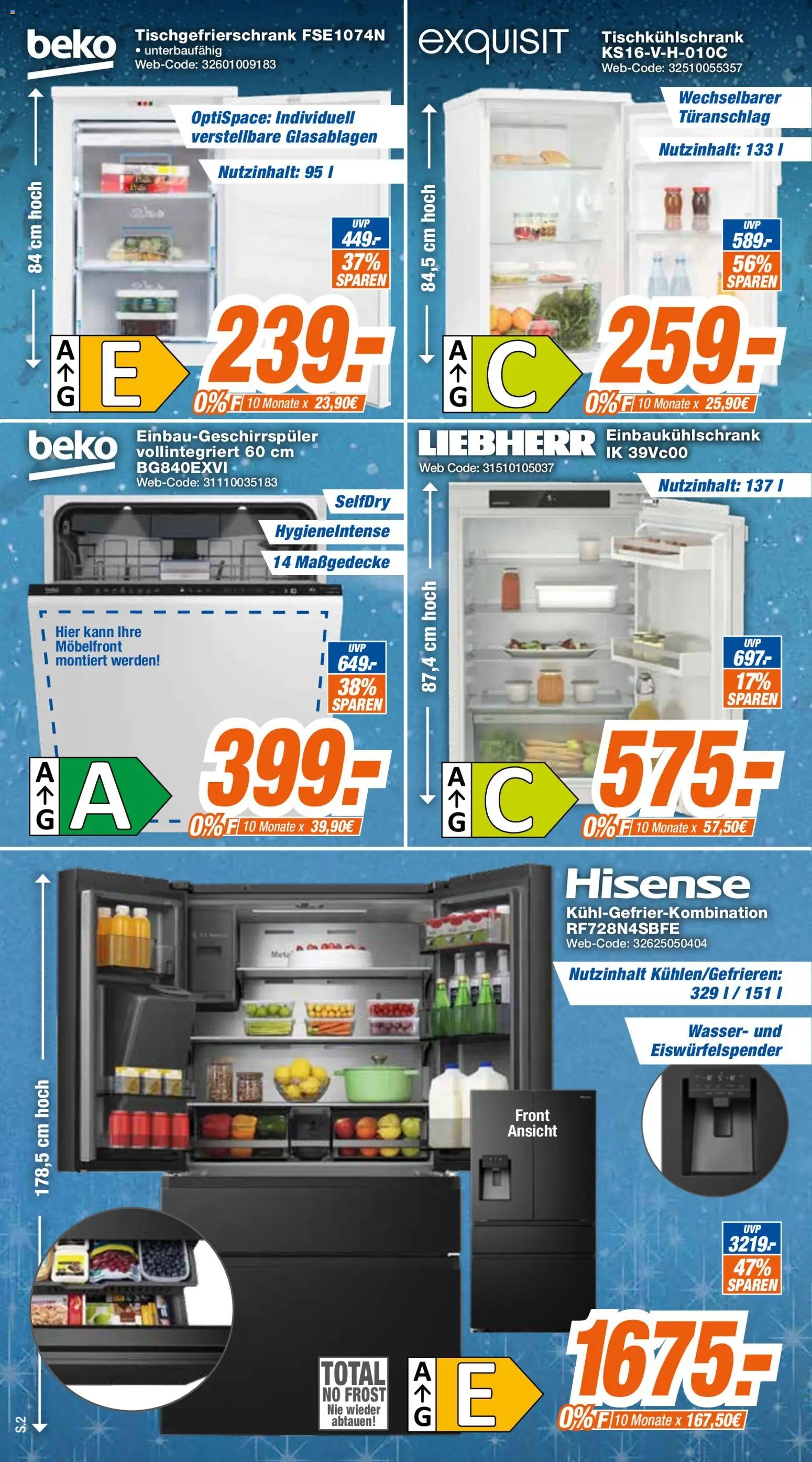 Expert - Giessen – gültig ab 06.04.2026 | Seite: 2 | Produkte: Hisense, Liebherr, Wasser, Kühlgefrierkombination