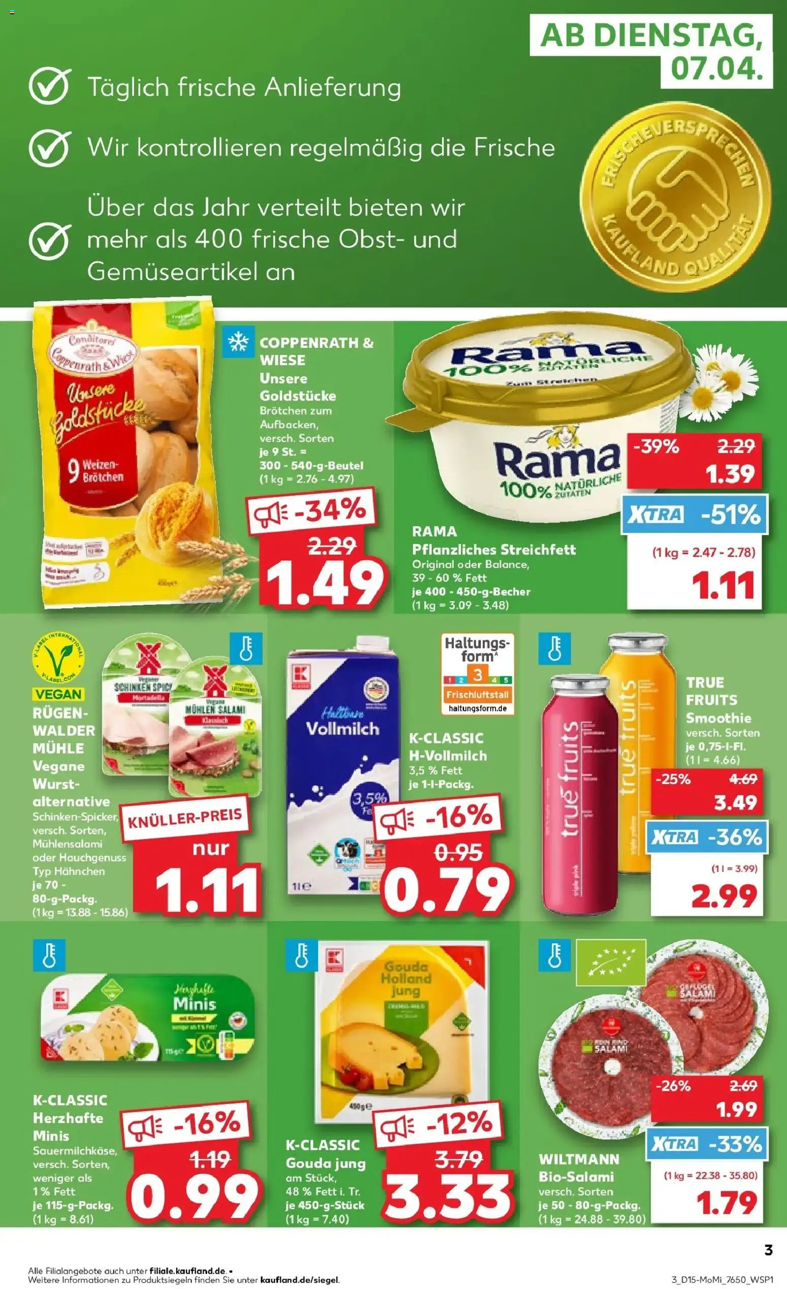 Kaufland Prospekt Konstanz	 – gültig ab 07.04.2026 | Seite: 3 | Produkte: Rama, Gouda, Wurst, Schinken