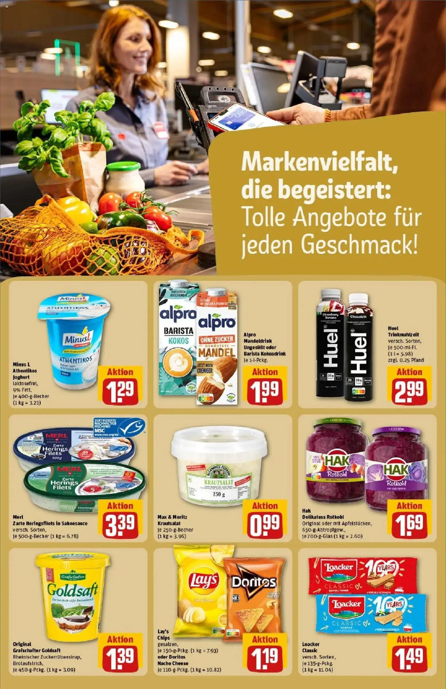 Rewe prospekt Herne	 – gültig ab 10.11.2025 | Seite: 21 | Produkte: Rotkohl, Joghurt, Alpro, Chips