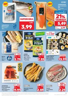 Kaufland gazetka od 28.08.2025 | Strona: 41 | Produkty: Dorsz, Łosoś, Dorsz czarny, Sos