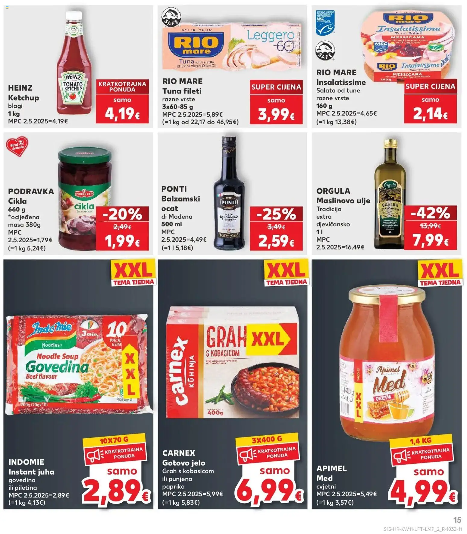 Kaufland katalog | vrijedi od 10.03.2026 | Stranica: 15 | Proizvodi: Govedina, Juha, Tuna, Balsamico
