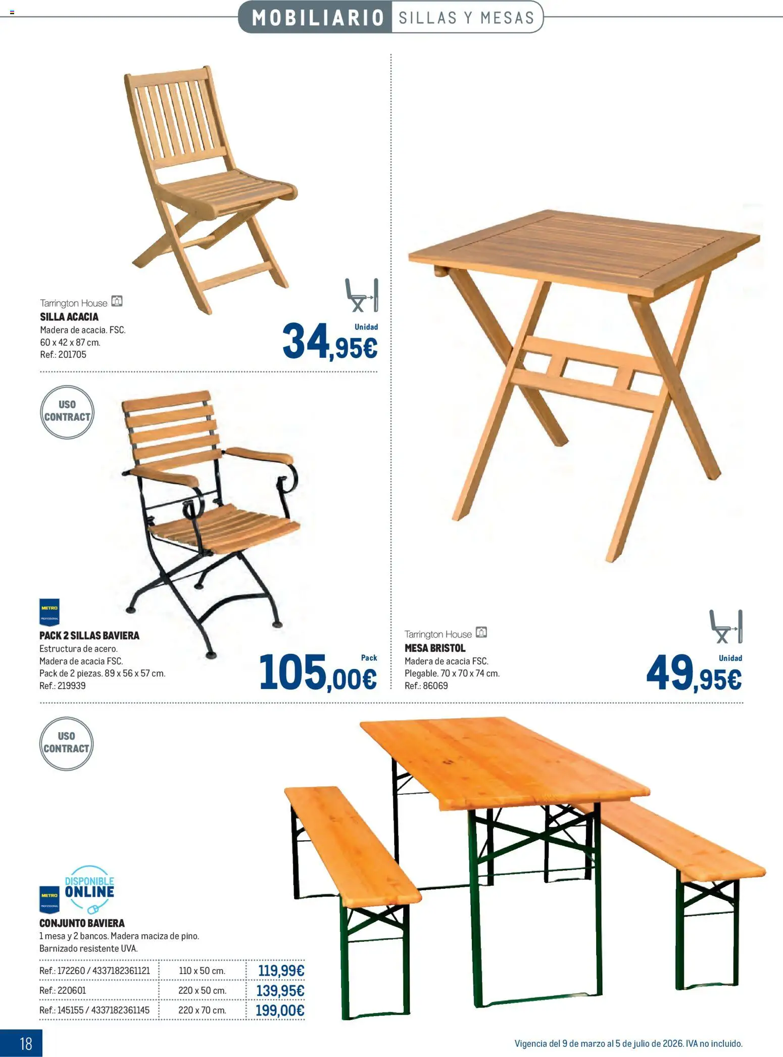 Makro - Especial Terrazas │ válido desde el 09.03.2026 | Página: 18 | Productos: Mesa, Silla