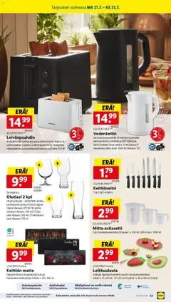 | Sivu: 27 | Tuotteet: Vedenkeitin, Leivänpaahdin, Matto