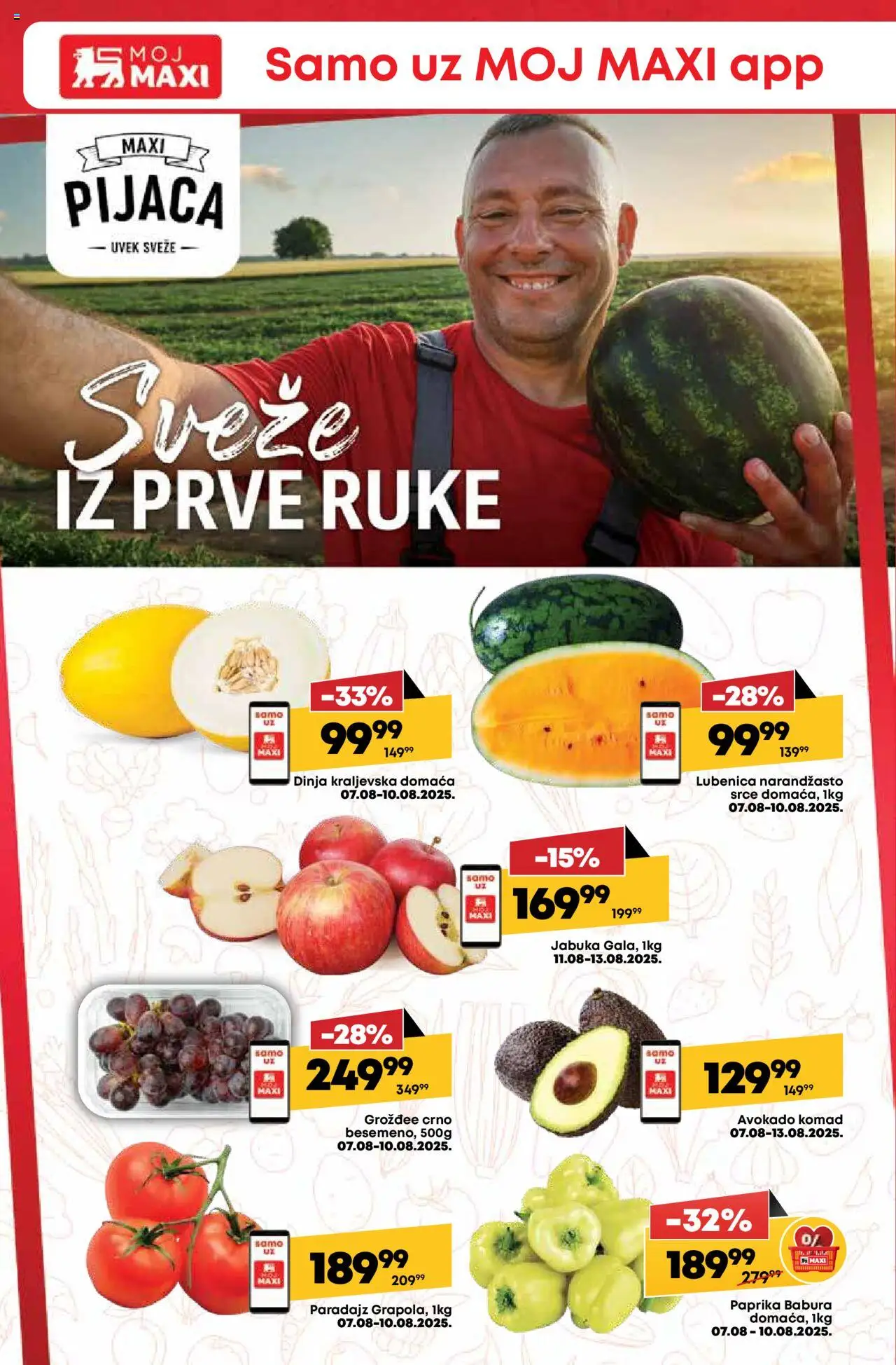 Tempo katalog - važi od 07.08.2025 | Strana: 12 | Proizvode: Paprika, Lubenica, Paradajz, Paprika babura