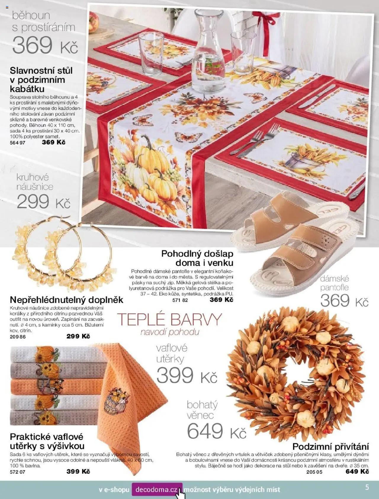 Decodoma katalog Podzim 2025 od 25.08.2025 | Strana: 5 | Produkty: Korálky, Stůl, Barvy, Běhoun