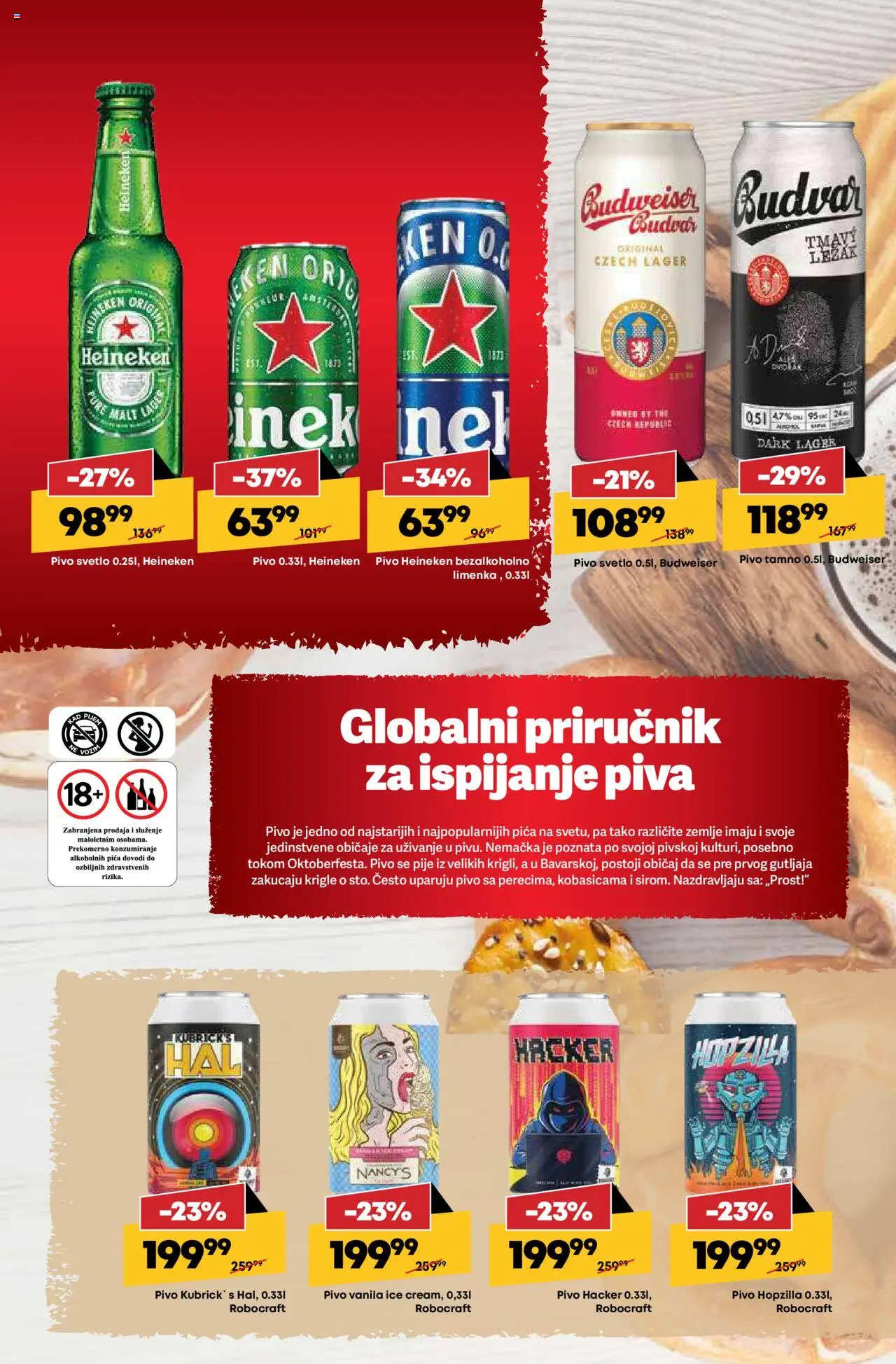 Tempo katalog - važi od 14.08.2025 | Strana: 6 | Proizvode: Heineken, Budweiser, Pica, Pivo