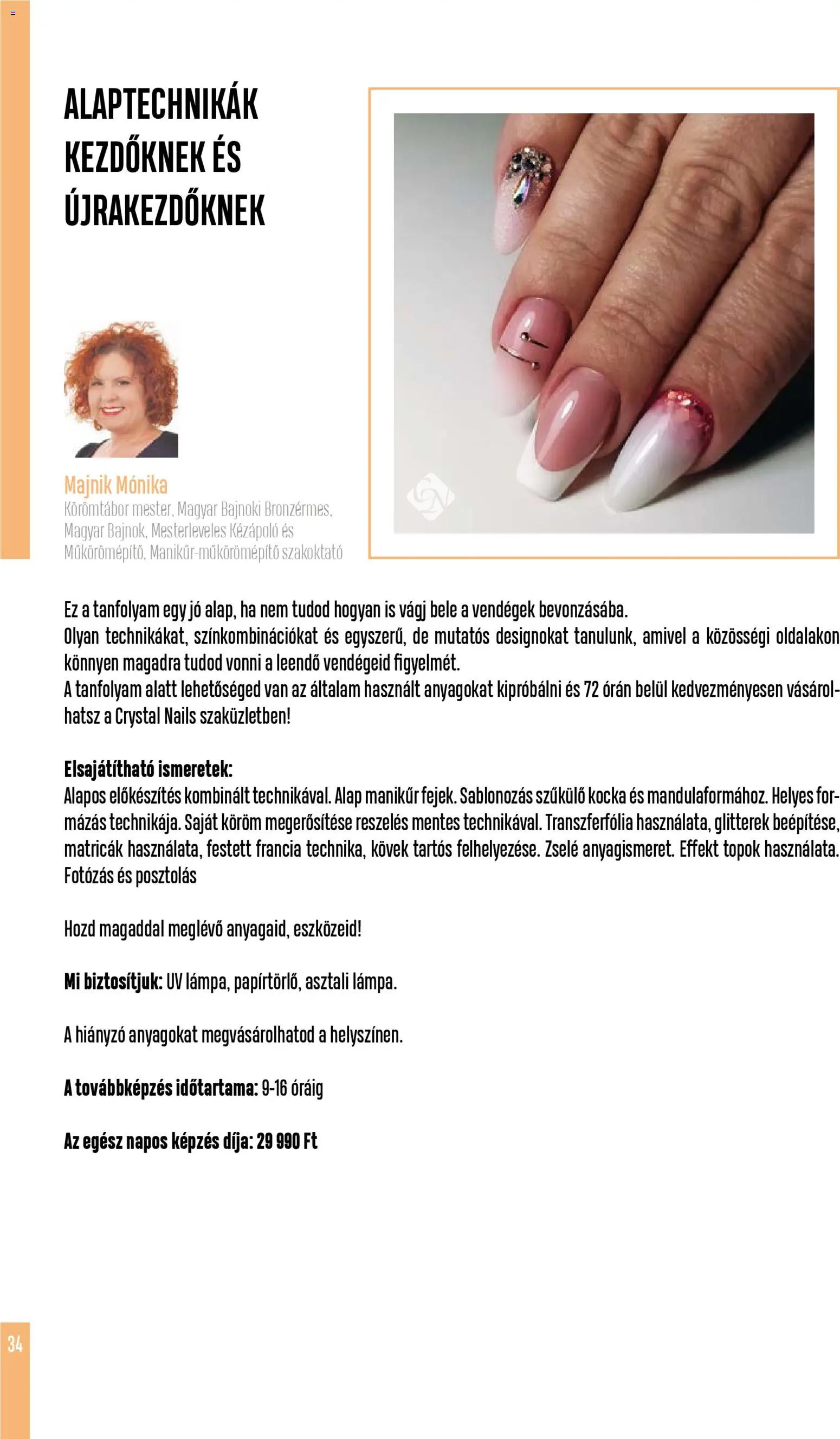 Crystal Nails akciós ujság - amely érvényes a következő dátumtól: 01.12.2025 | Oldal: 34