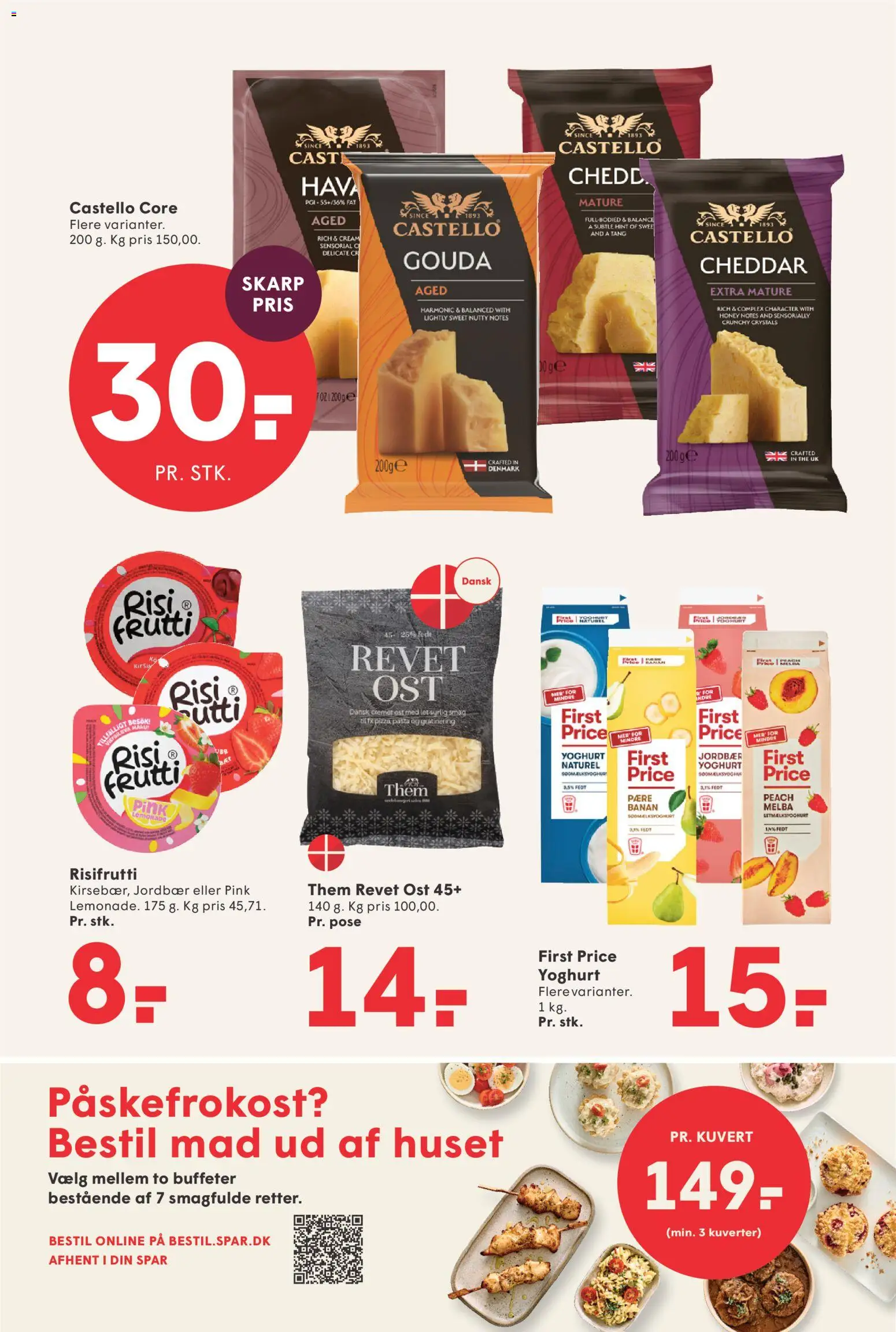 Spar tilbudsavis – gyldig fra 06.03.2026 | Side: 6 | Produkter: Ost, Cheddar, Jordbær, Pasta