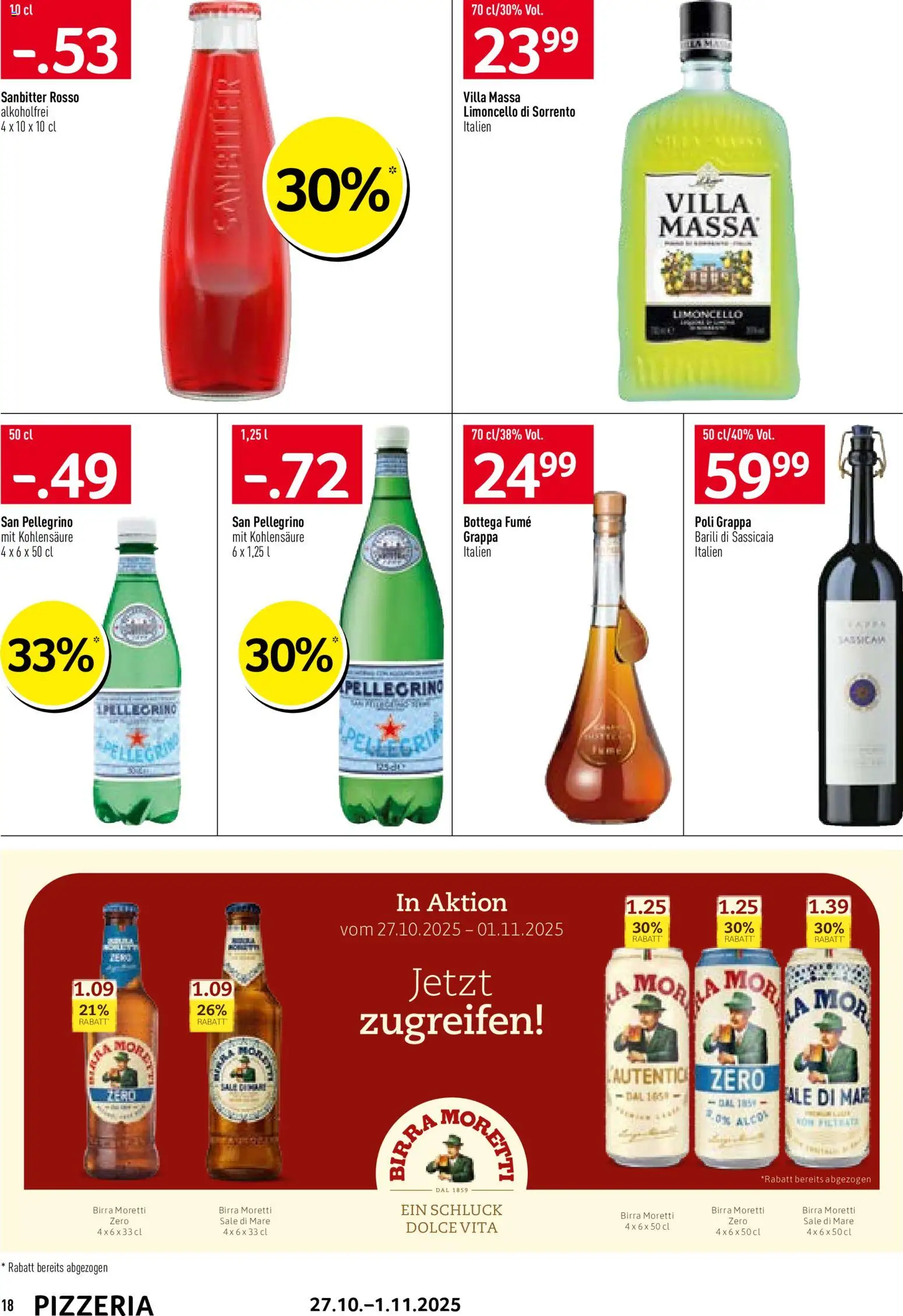 Prodega Aktionen Pizzeria – gültig ab 27.10.2025 | Seite: 18