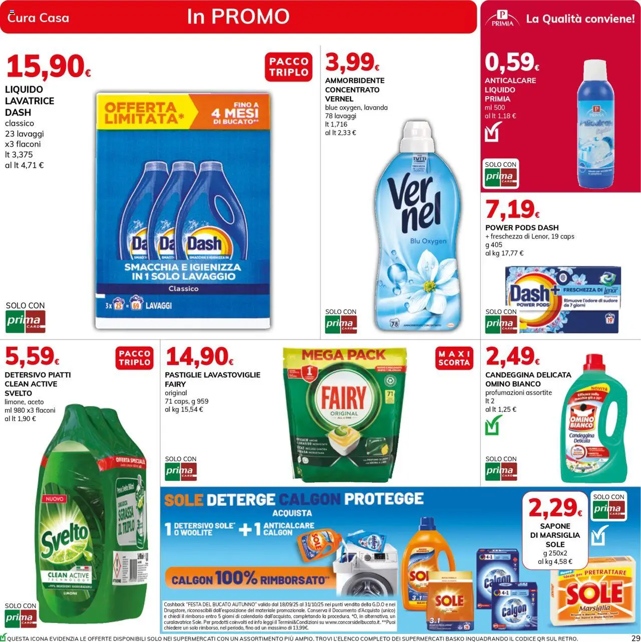 Volantino Basko del 14.10.2025 | Pagina: 29 | Prodotti: Anticalcare, Limone, Lavatrice, Lavanda