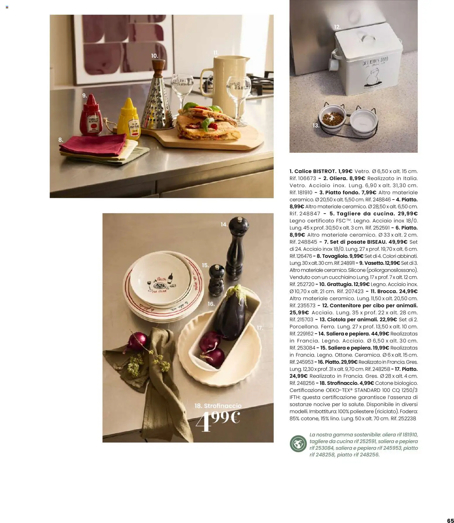 Volantino Maisons du Monde del 12.02.2026 | Pagina: 65 | Prodotti: Calice, Tagliere, Contenitore, Silicone