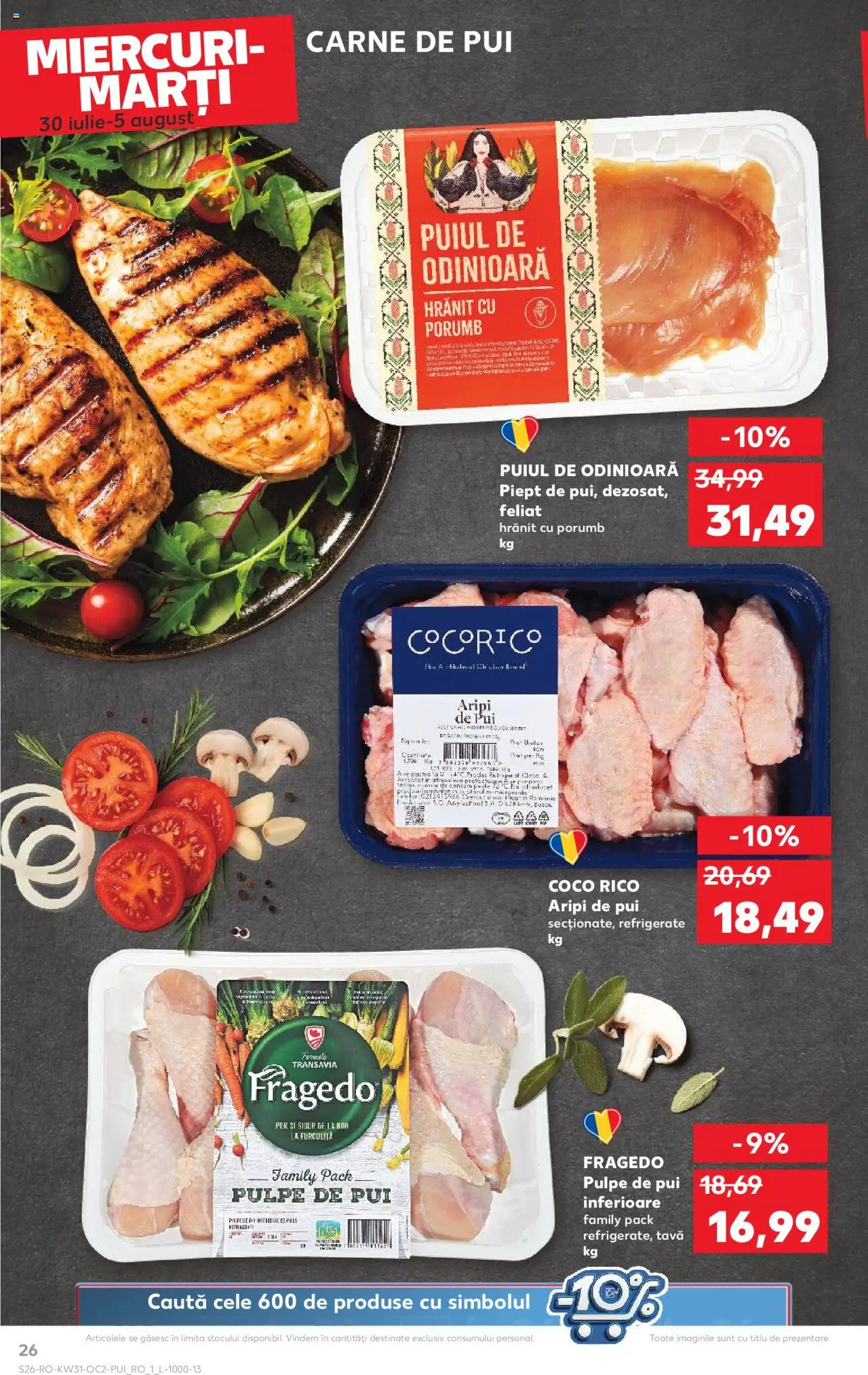 Kaufland RO akciós ujság - amely érvényes a következő dátumtól: 30.07.2025 | Oldal: 26