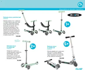 Vista previa Juguettos catálogo válido desde el 15.10.2025 | Página: 37 | Productos: Bicicleta, Patinete, Reposapiés