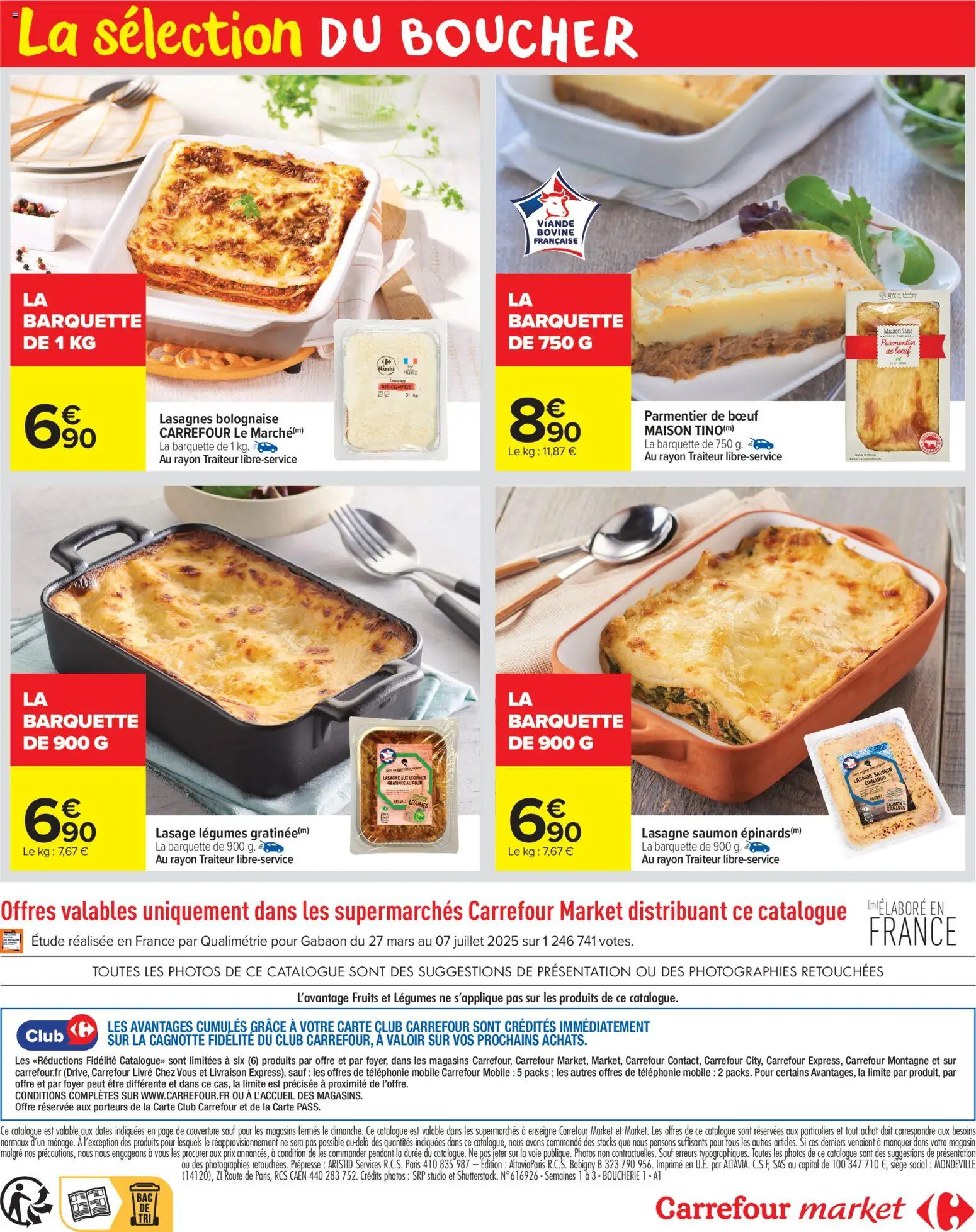 {H1} | Page: 8 | Produits: Couverture, Lasagnes, Viande, Saumon