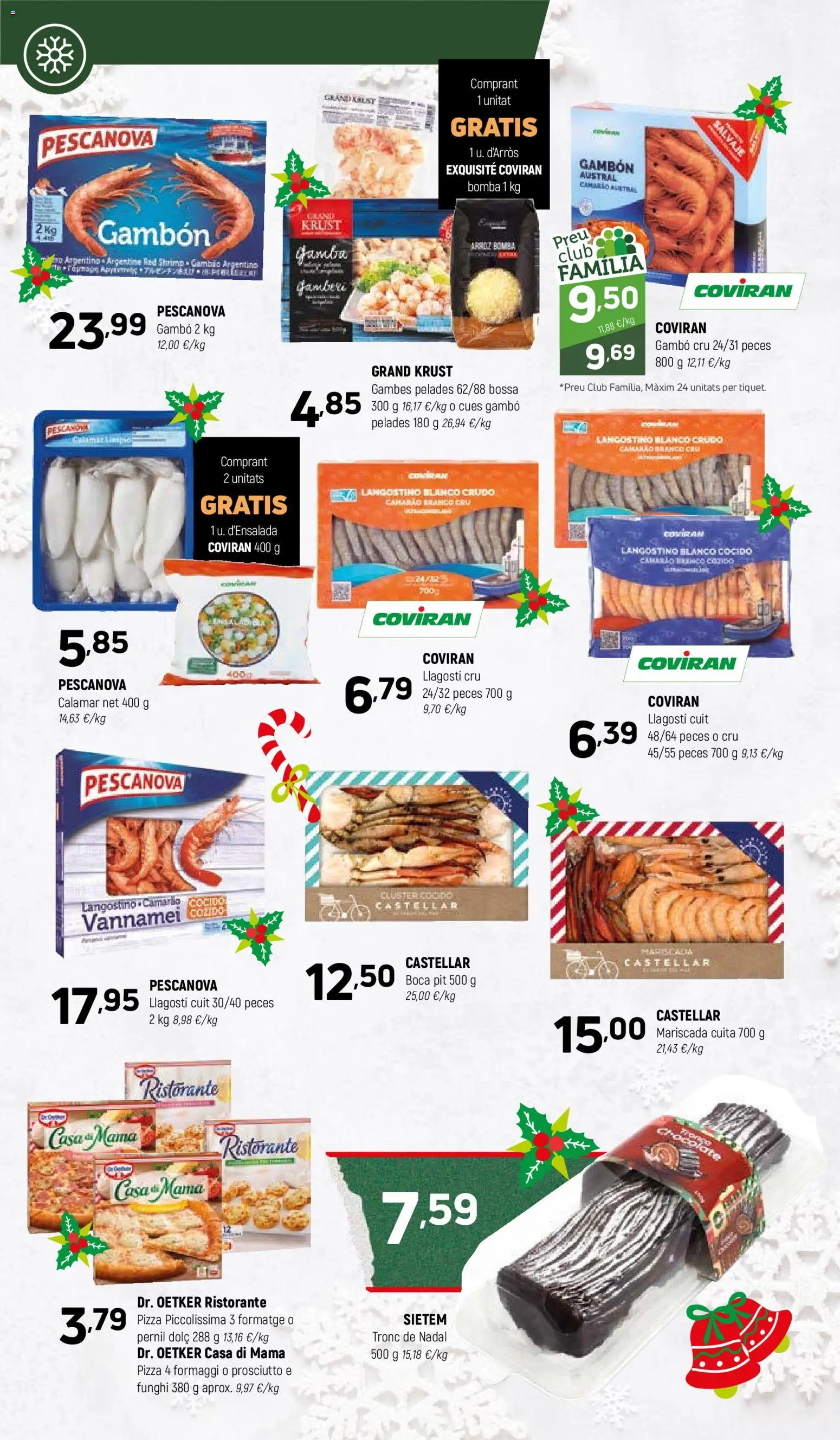 Coviran - Barcelona │ válido desde el 16.12.2025 | Página: 6 | Productos: Pizza, Arroz, Langostino, Gamba