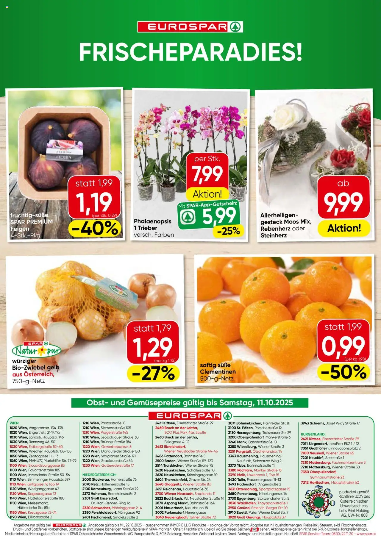 Eurospar Flugblatt - Burgenland gültig ab 09.10.2025 | Seite: 16 | Produkte: Obst, Bad