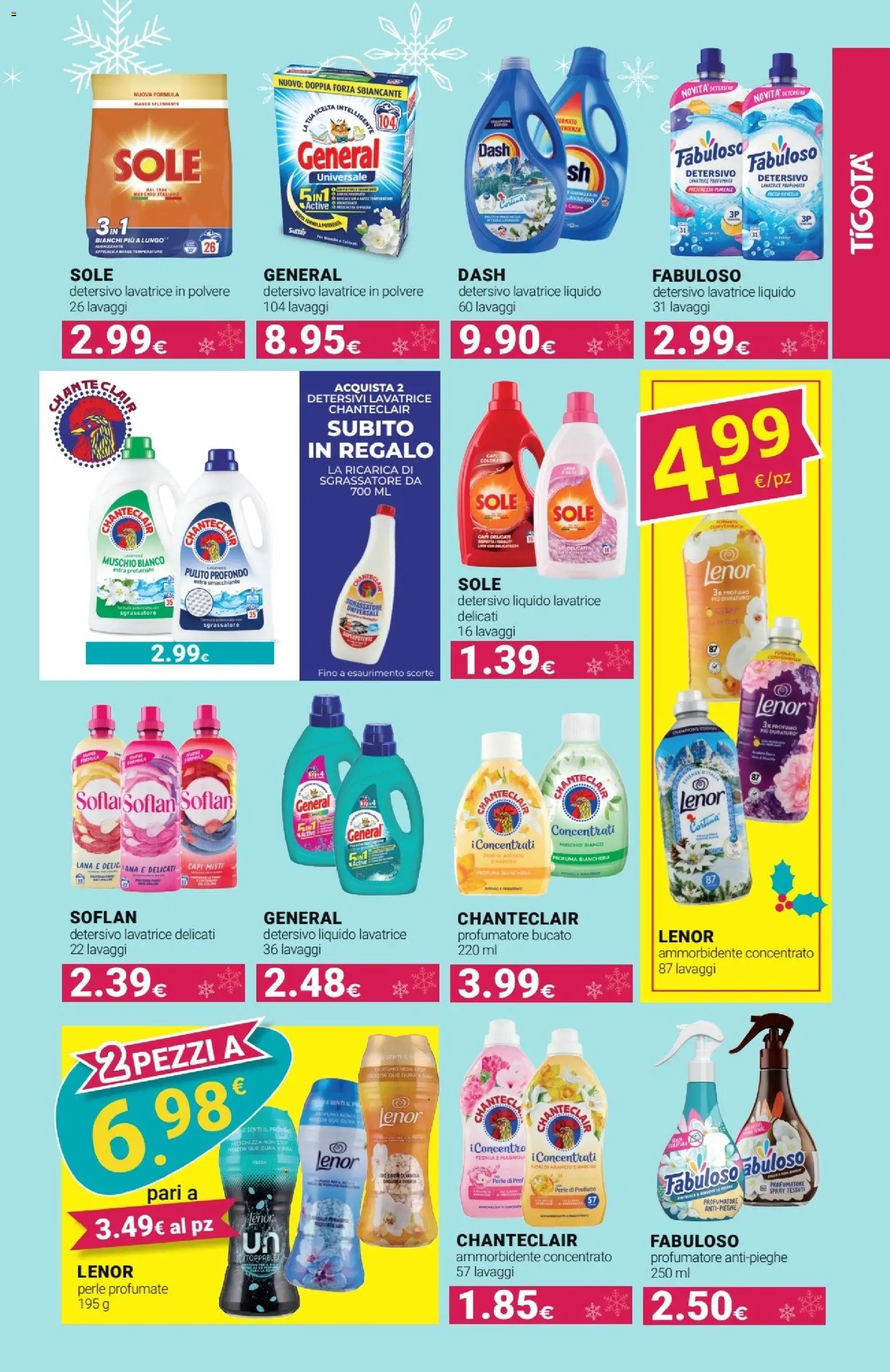 Volantino Tigotà del 01.12.2025 | Pagina: 29 | Prodotti: Ammorbidente, Sgrassatore, Lavatrice, Profumo